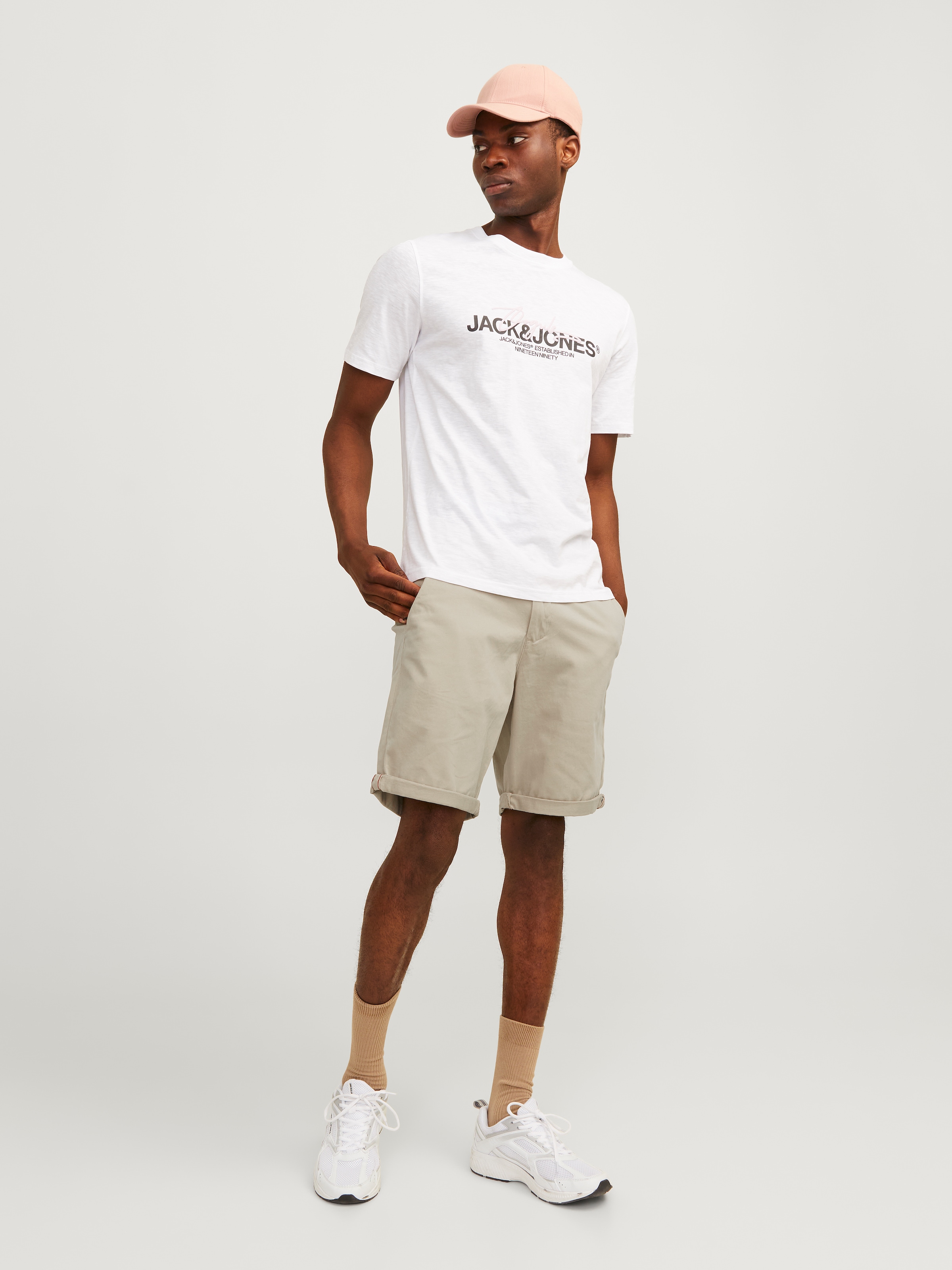 Jack & Jones Chinoshorts »JPSTBOWIE JJSHORTS S«, mit Aufschlag