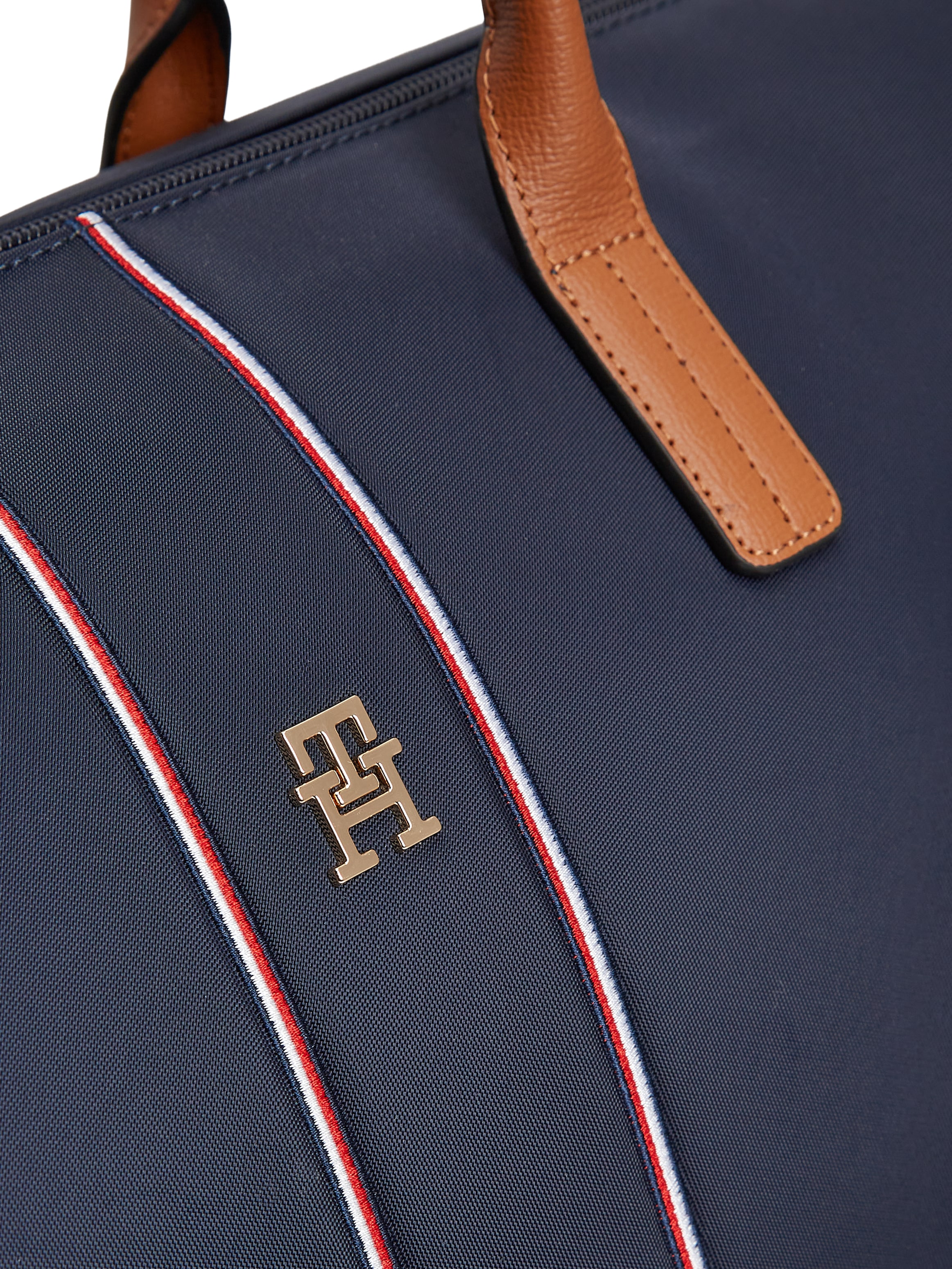 Tommy Hilfiger Weekender »POPETTE WEEKENDER CORP« Unisex Reisetasche, Urlaubstasche, Shopper mit bunten Streifen