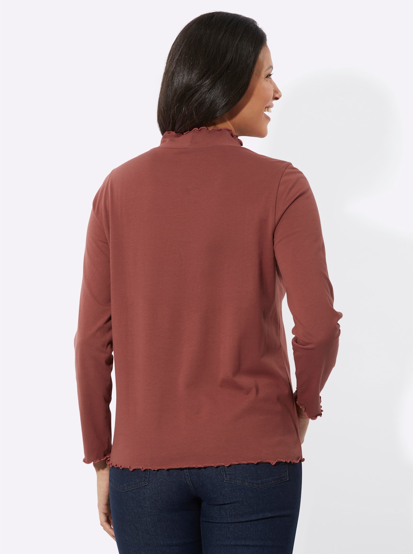 Classic Basics Langarmshirt »Stehkragen-Shirt«, (1 tlg.)