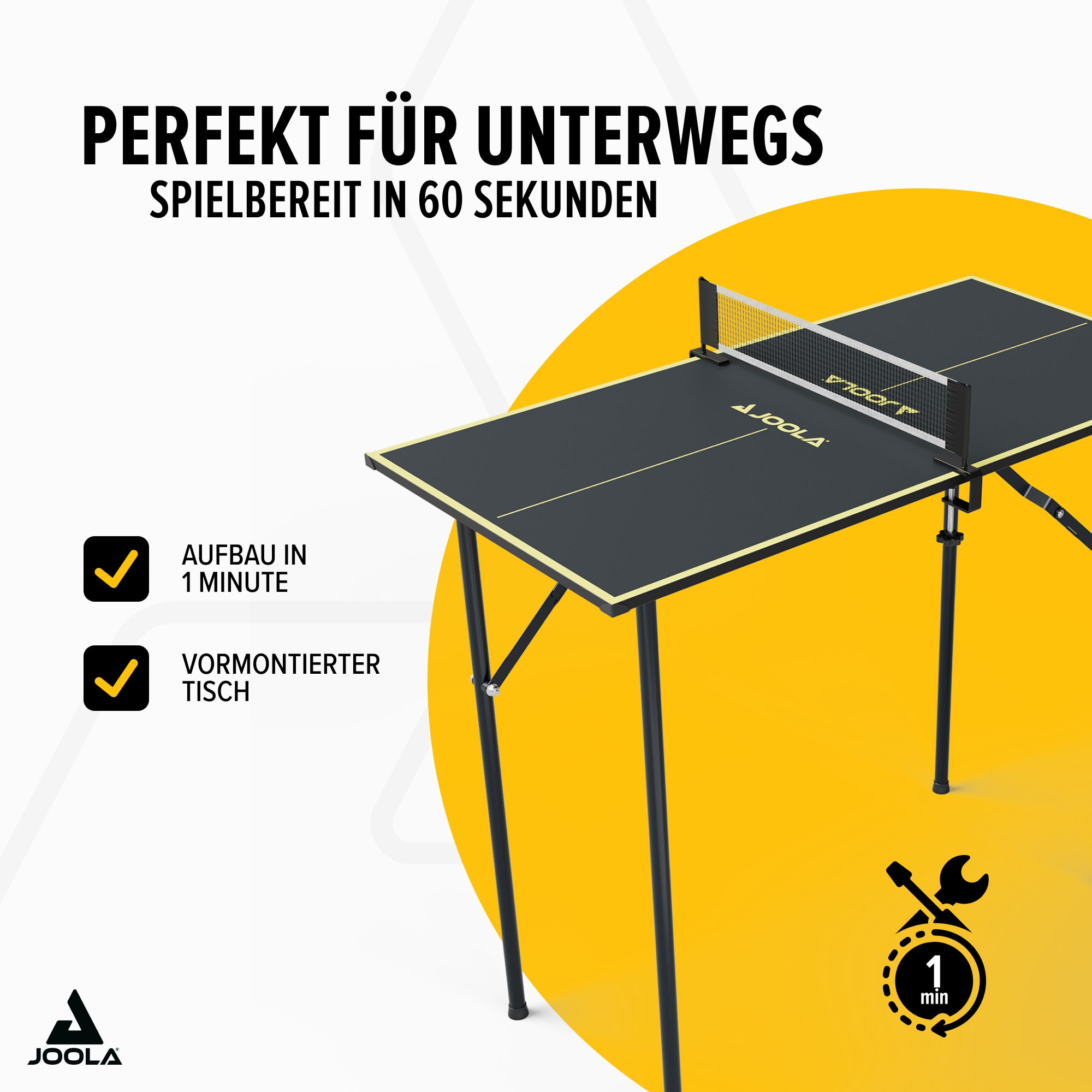 Joola Tischtennisplatte »JOOLA Tischtennisplatte Mini dark-grey«
