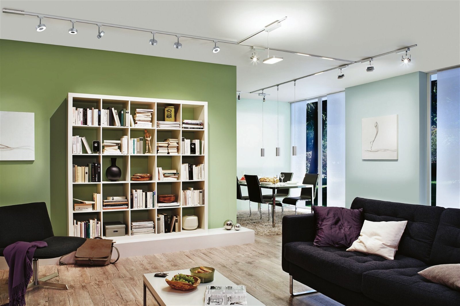 Paulmann Schienensystem-Leuchten »URail Schienenspot Circle Einzelspot 160lm 5W 4000K 230V Chrom matt«, dimmbar