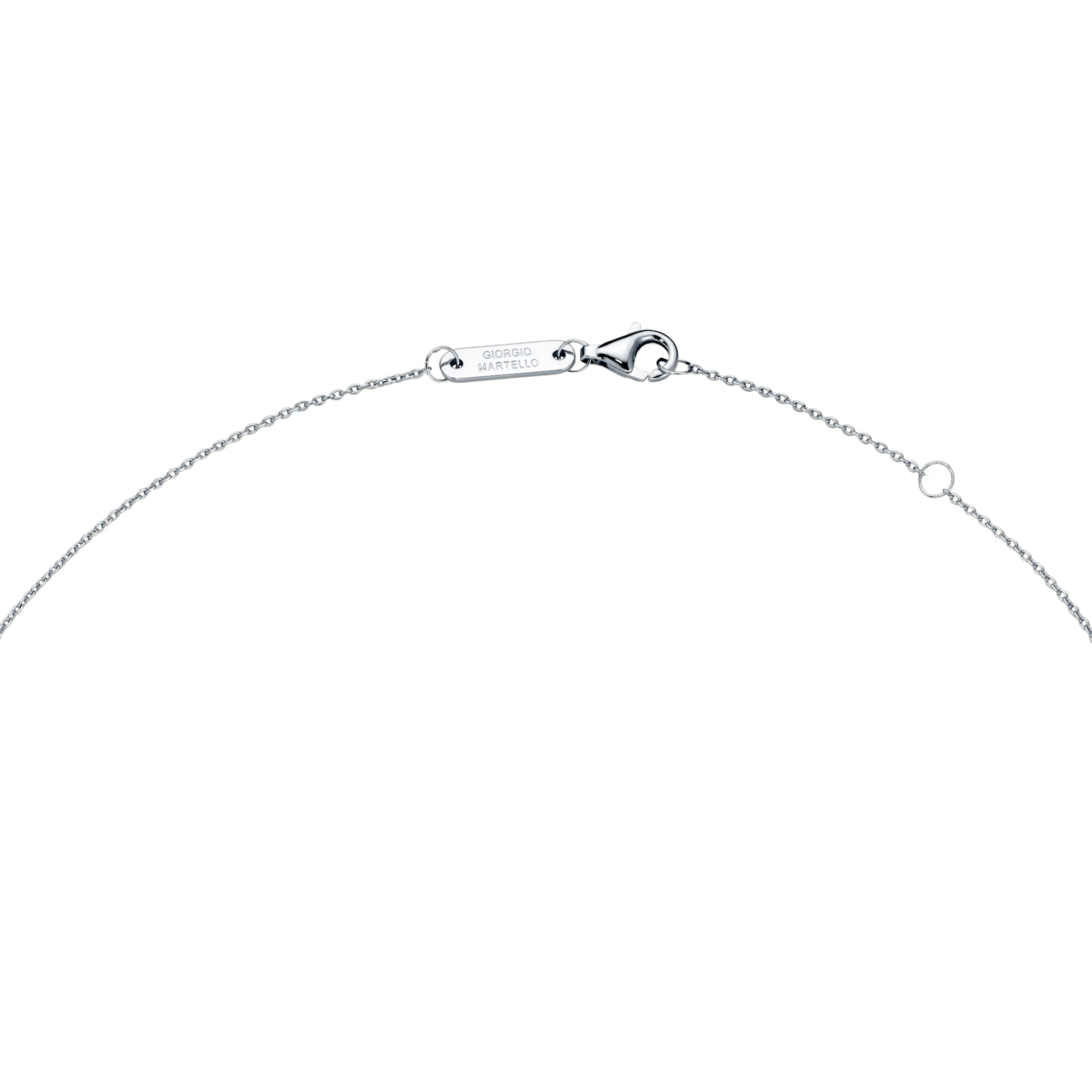 GIORGIO MARTELLO MILANO Collier »Collier Mittelteil U-förmig mit Zirkonia, Silber 925«
