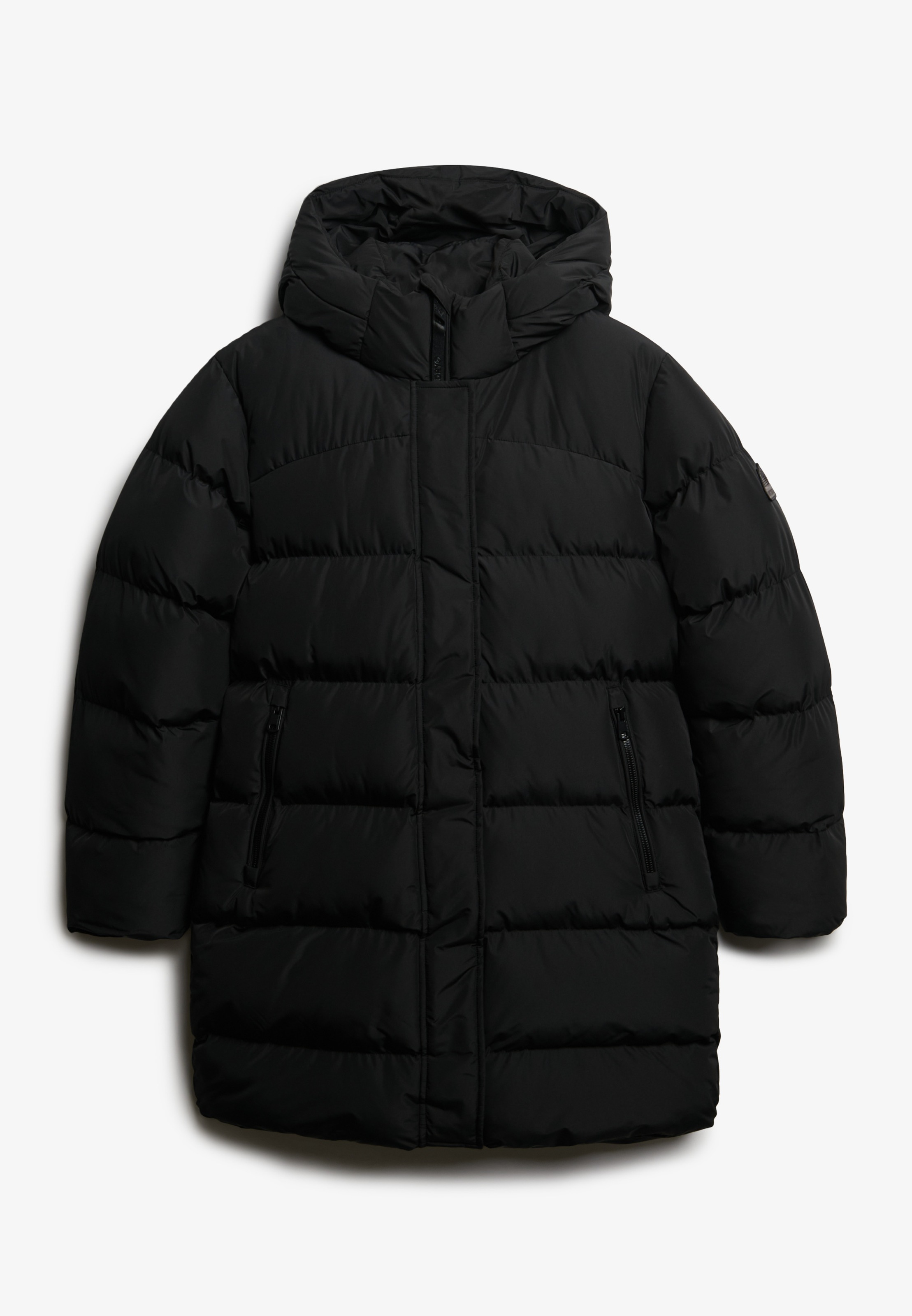 Superdry Steppjacke »HOODED SPORTS PUFFER MID JKT«, mit Kapuze