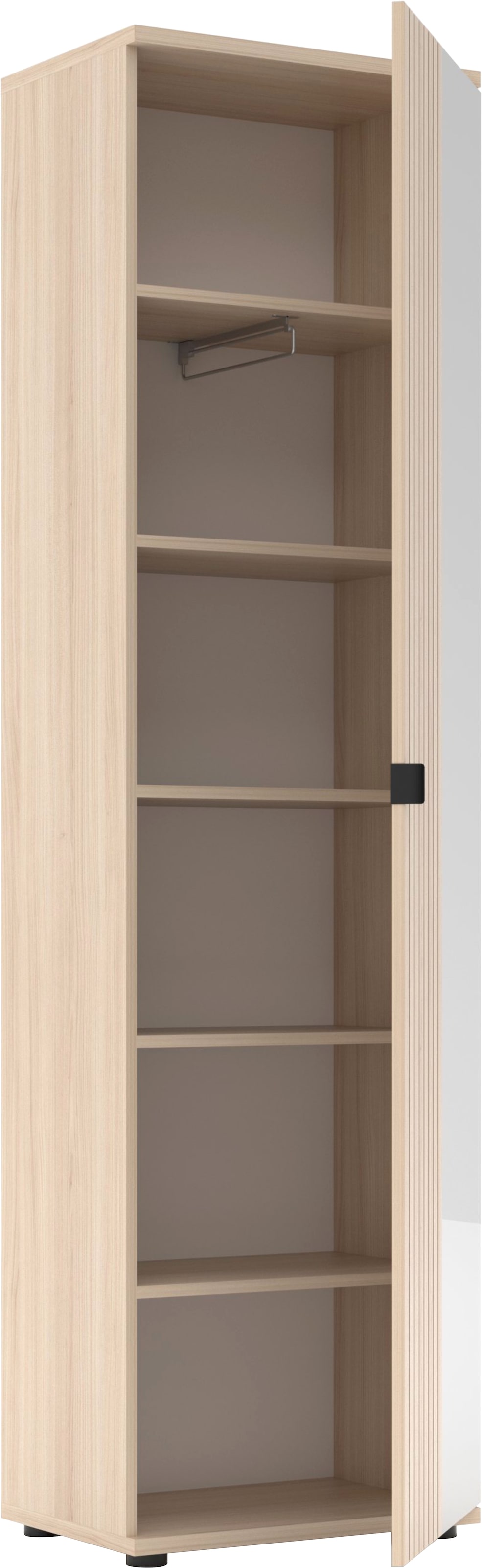 Innostyle Garderobenschrank »PISA Garderobenschrank« 1 Stk. tlg. Tür re/li montierbar, ausziehbare Kleiderstange, Soft Close,