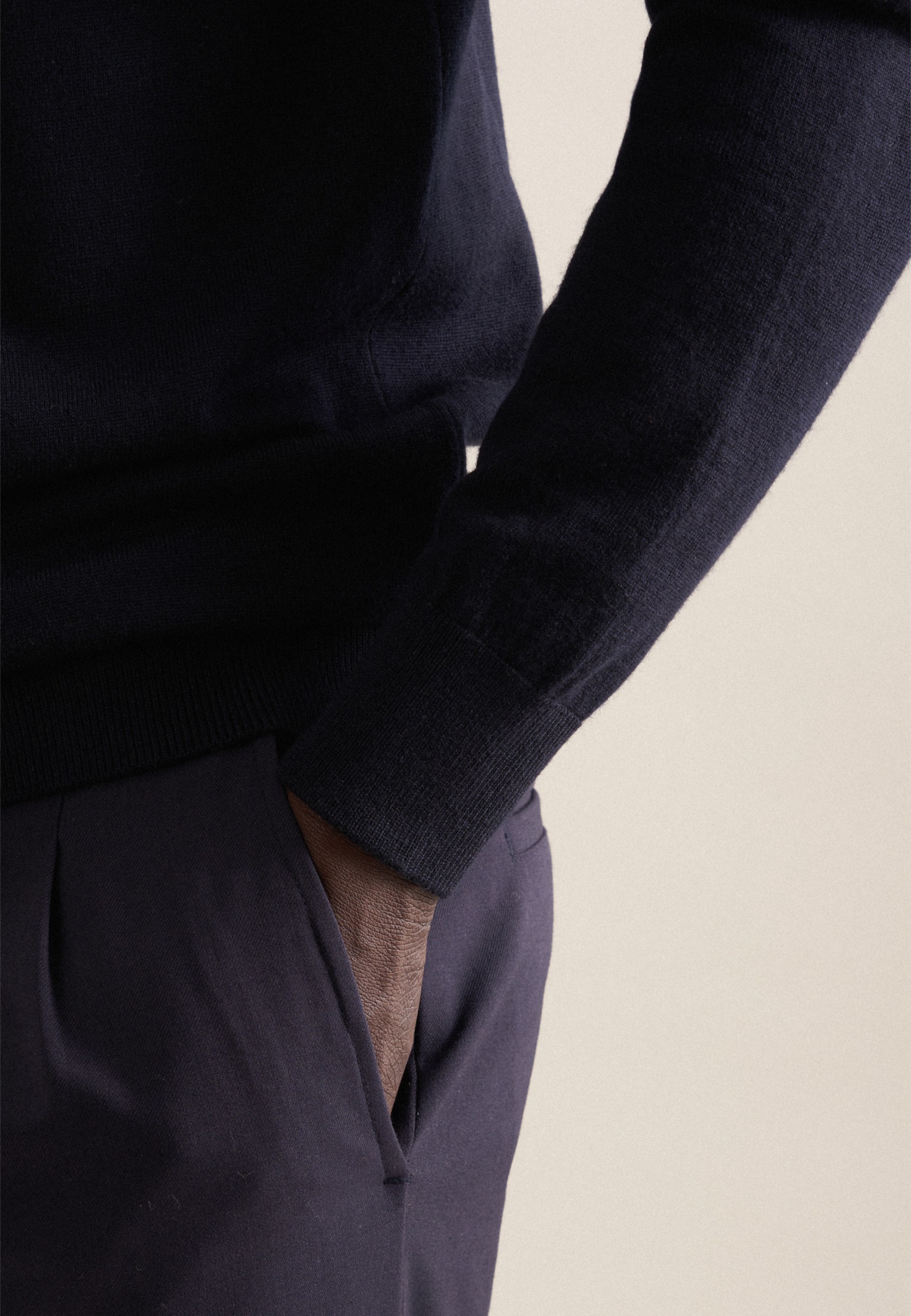 seidensticker Pullunder »Schwarze Rose«, V-Neck Uni