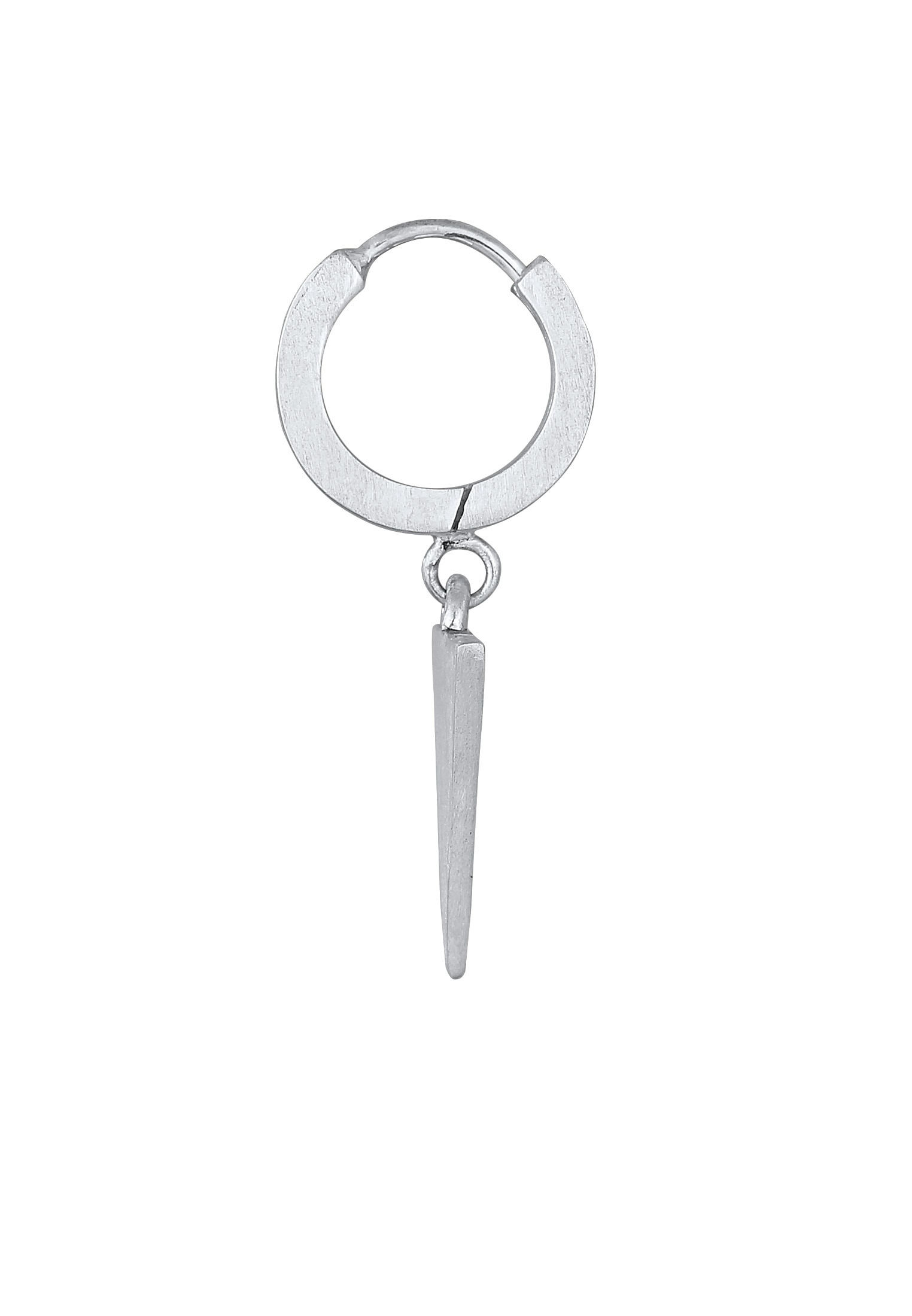 Kuzzoi Paar Creolen »Ohrringe Single Creole Dreieck Matt 925 Sterling Silber«