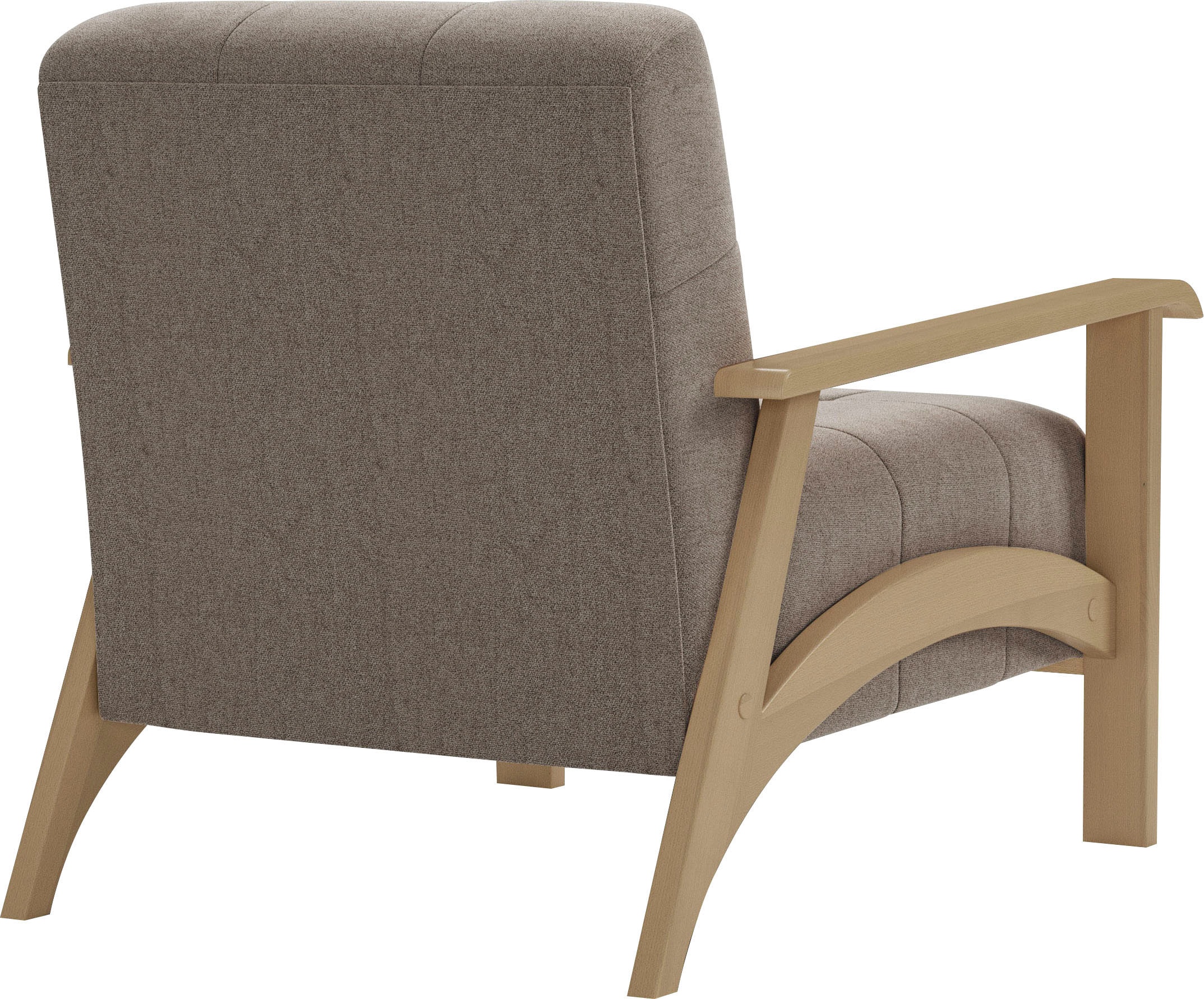 sit&more Sessel »Billund«, Armlehnen aus Buchenholz in natur, verschiedene Bezüge und Farben