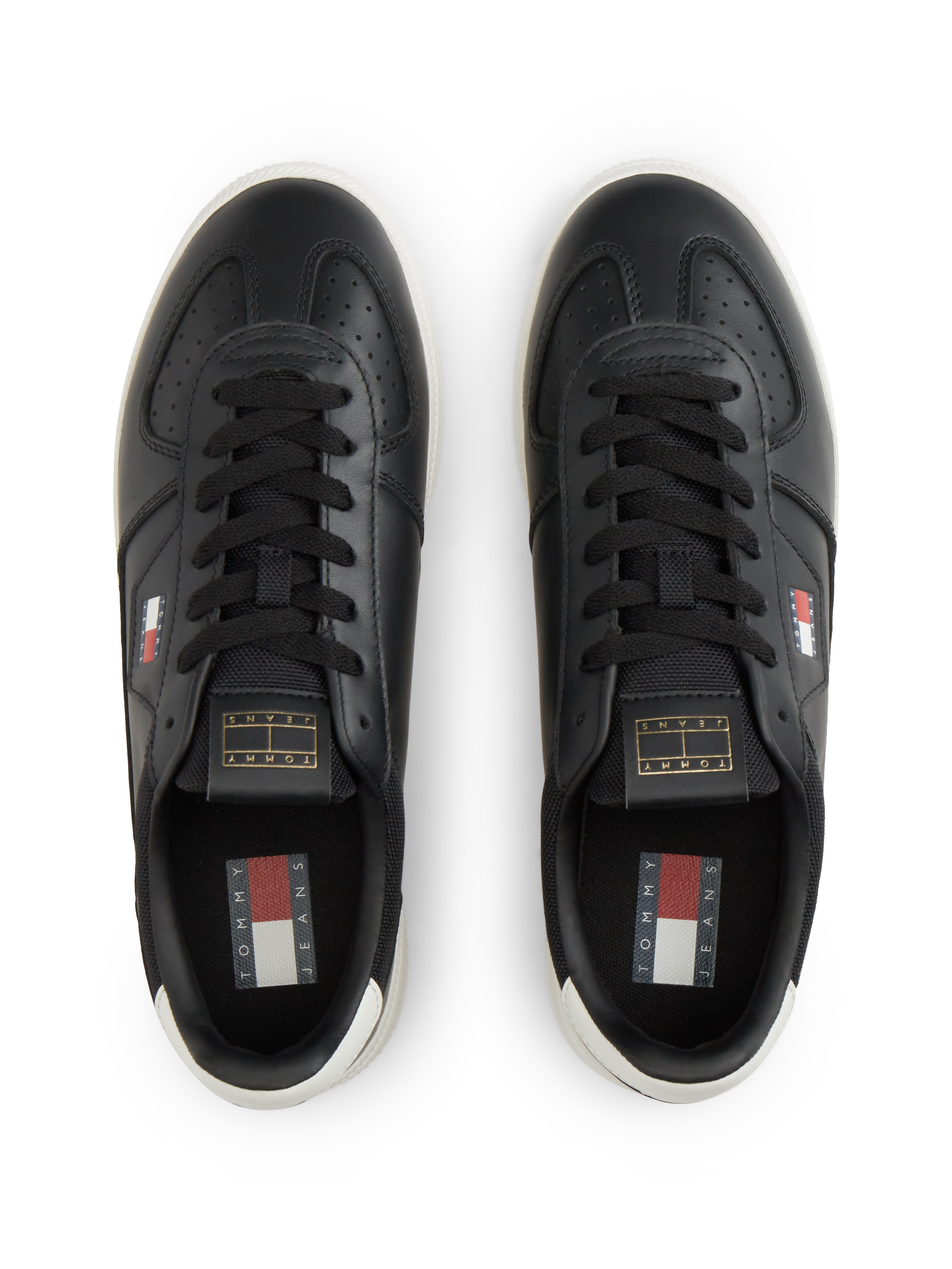 Tommy Jeans Sneaker »THE GREENWICH EDGE CORE LTH«  Freizeitschuh, Halbschuh, Schnürschuh mit Lochmuster