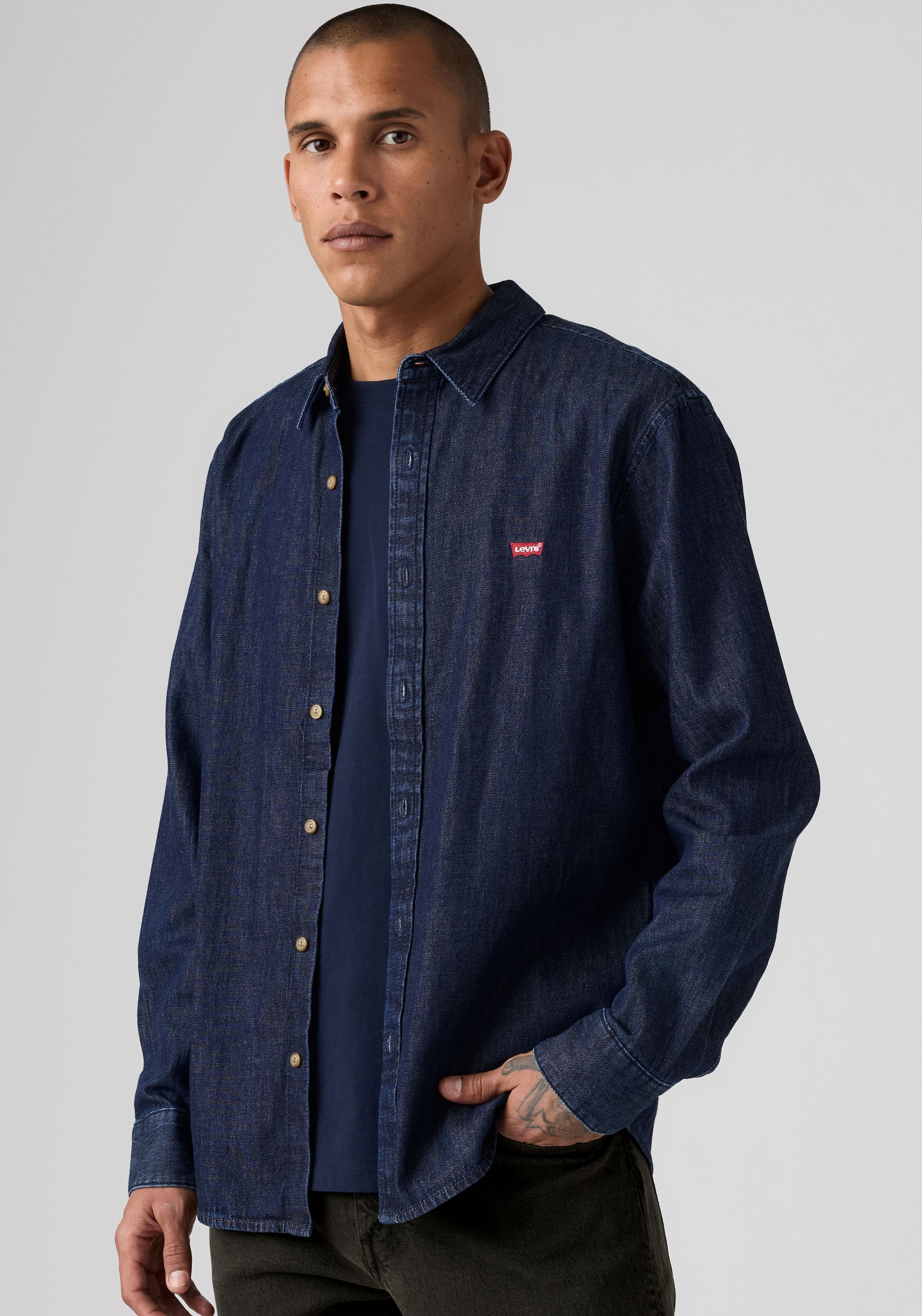 Levi's® Langarmhemd »BATTERY HOUSEMARK STANDARD« normale Passform