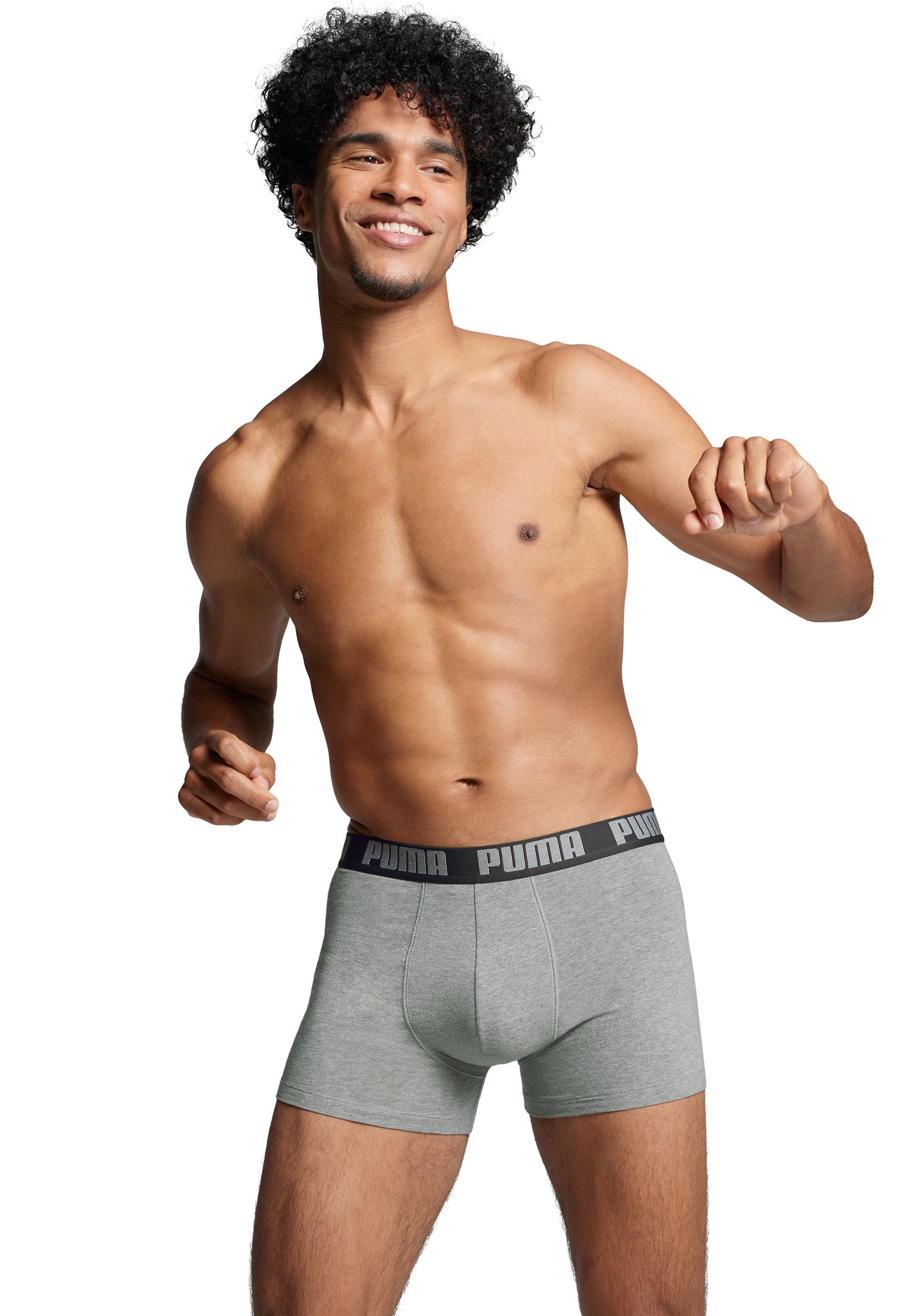 PUMA Boxer, (Packung, 2er-Pack), mit Puma Webbund
