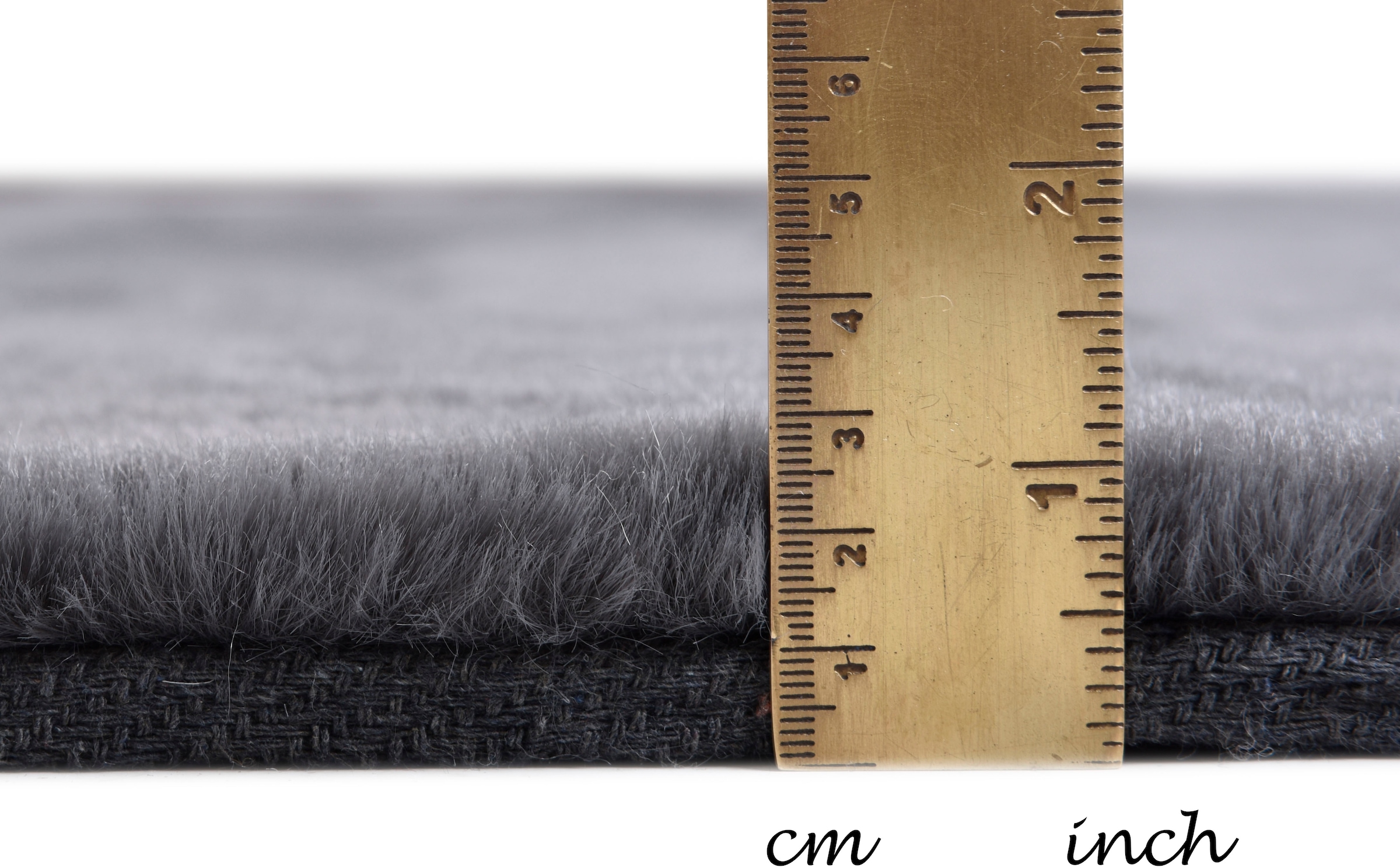 my home Fellteppich »Guidel«, herzförmig, 30 mm Höhe, Kunstfell, Kuschelteppich, Uni Farben, super weich, Wohnzimmer