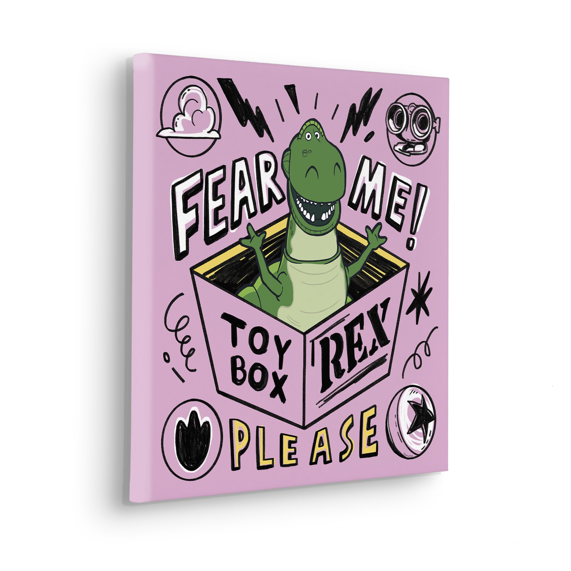 Komar Leinwandbild »Disney and Pixar Toy Story Fear Me Please«, Disney, (Set, 1 St.), 40 x 40 cm (Breite x Höhe) - Kinderzimmer, Dekoration