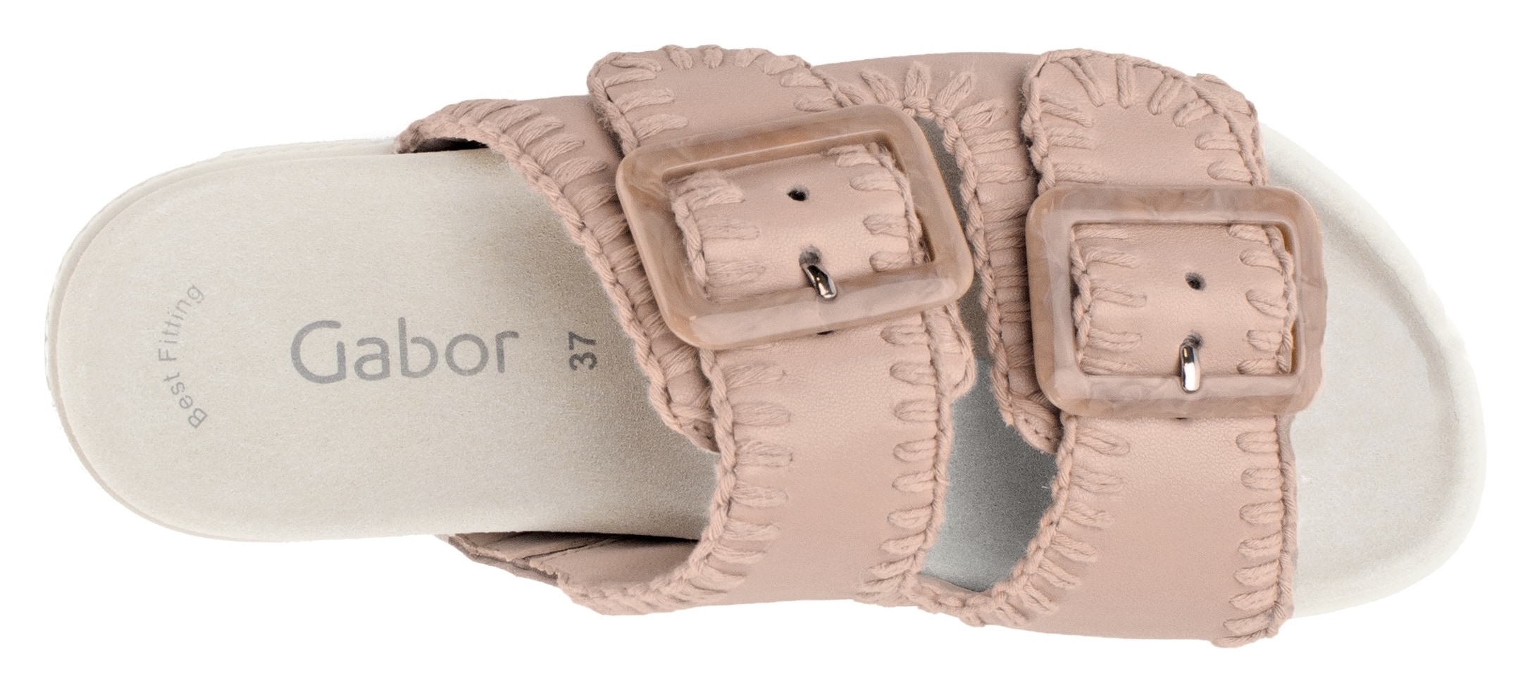 Gabor Pantolette, Plateau, Bequemschuh, Sommerschuh mit praktischen Klettverschlüssen