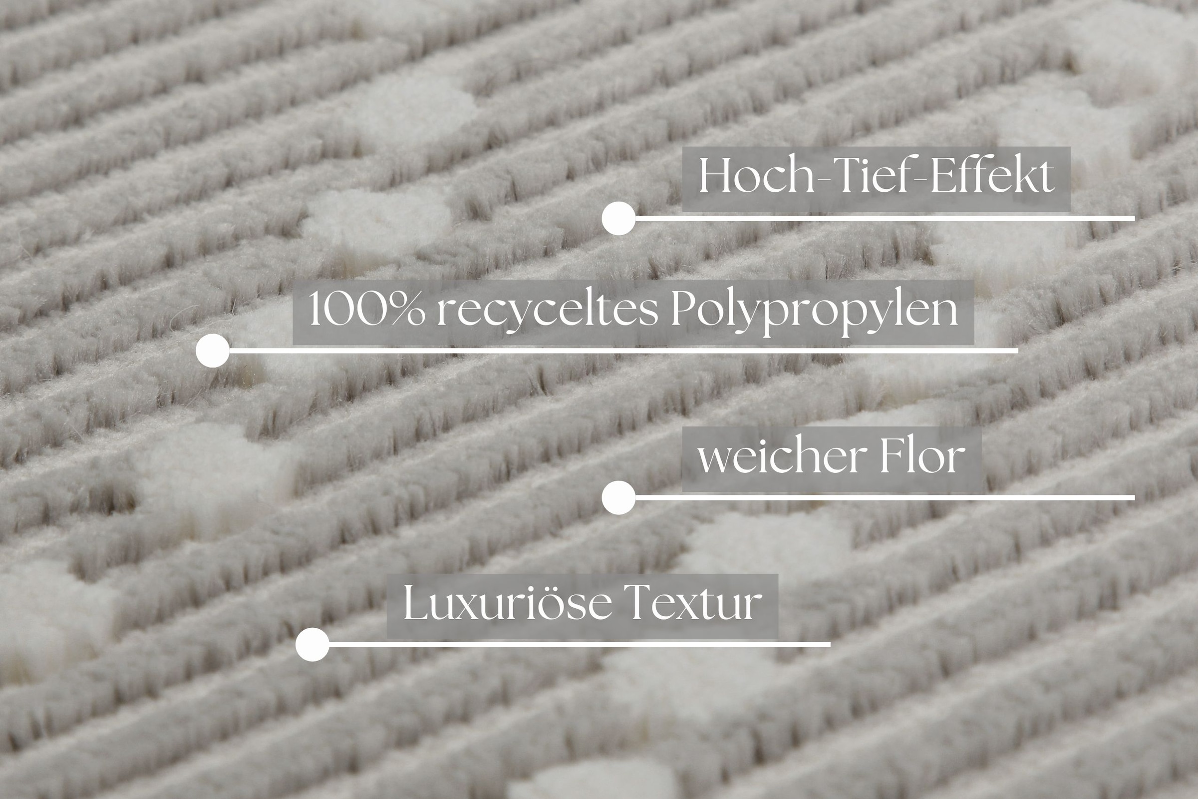 OTTO home Teppich »Adlee« rechteckig 12 mm Höhe Kurzflorteppich, gewebt, geometrisch, Wohnzimmer, modern, Punkte