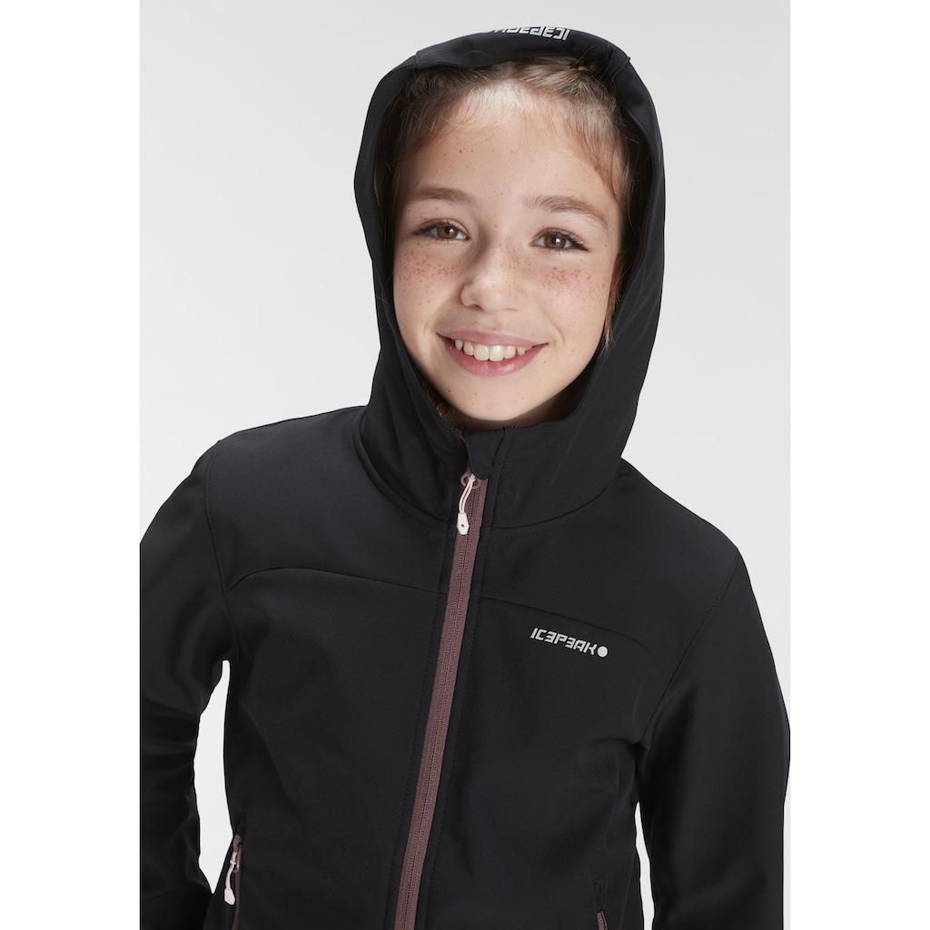 Icepeak Softshelljacke »K SOFTSHELLJACKE KOBRYN«, mit Kapuze