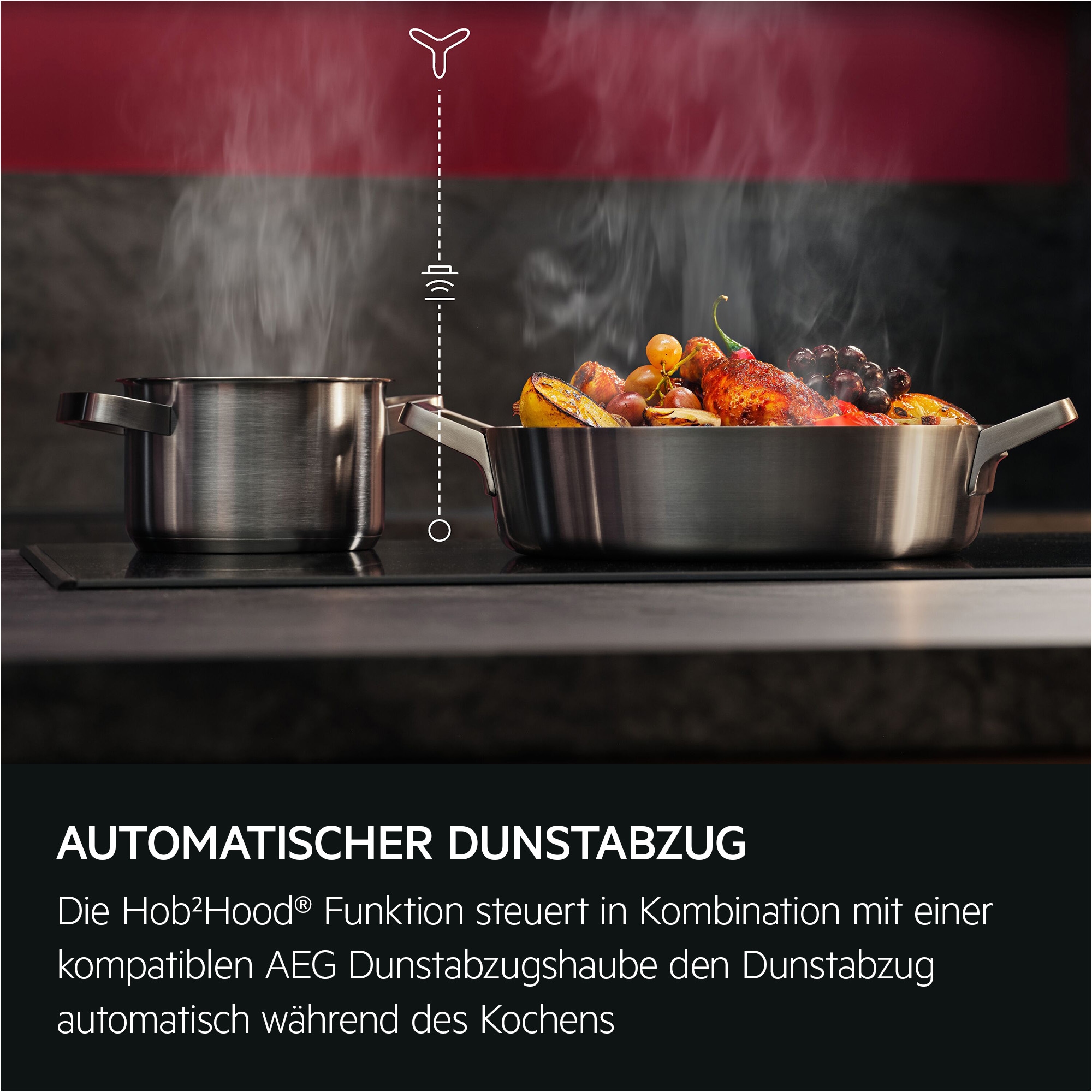 AEG Induktions-Kochfeld »TO841A0FIT«, Kratzresistente SaphirMattSE-Oberfläche, Made in Germany, Powerboost