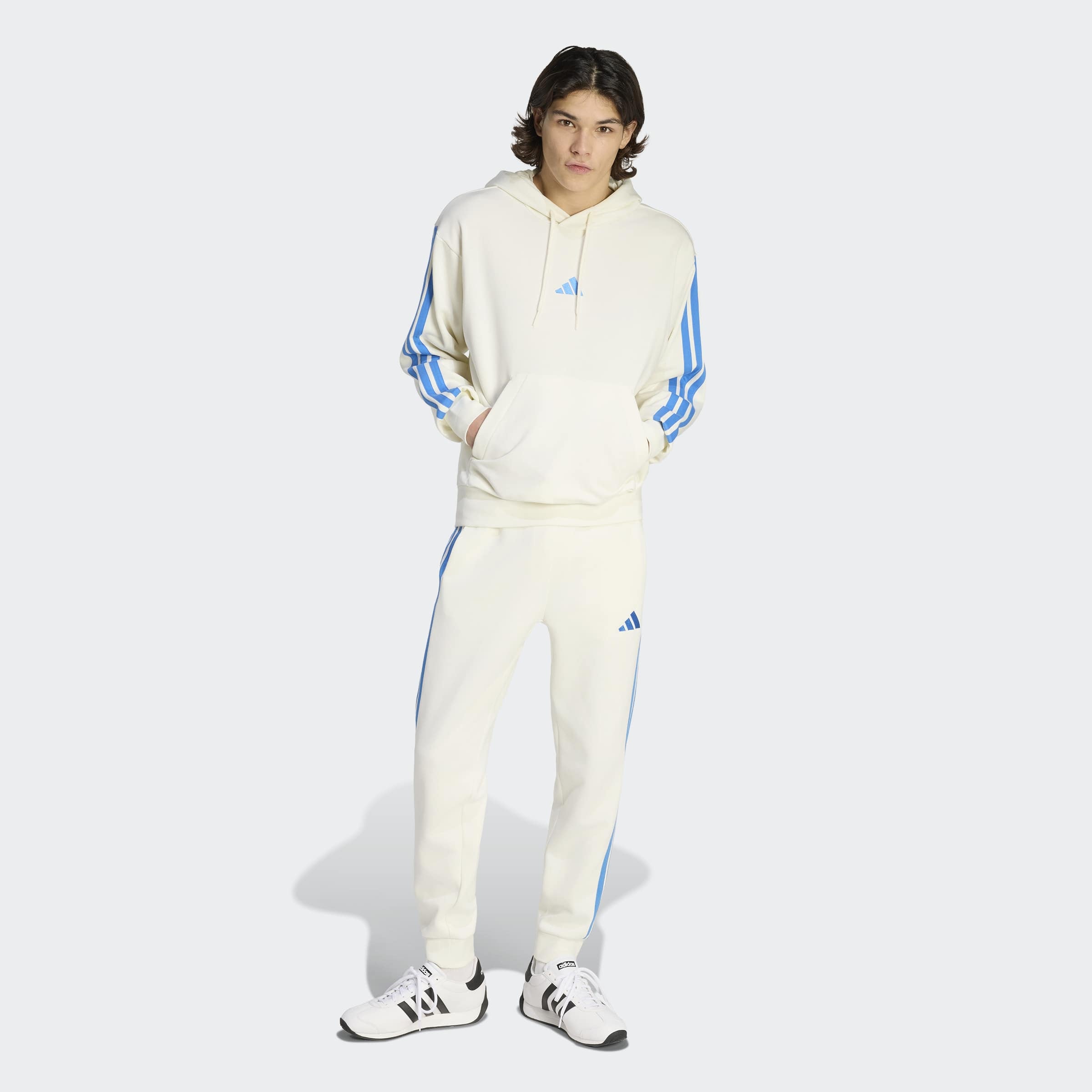 adidas Sportswear Kapuzensweatshirt »ESSENTIALS 3-STREIFEN FRENCH TERRY HOODIE«
