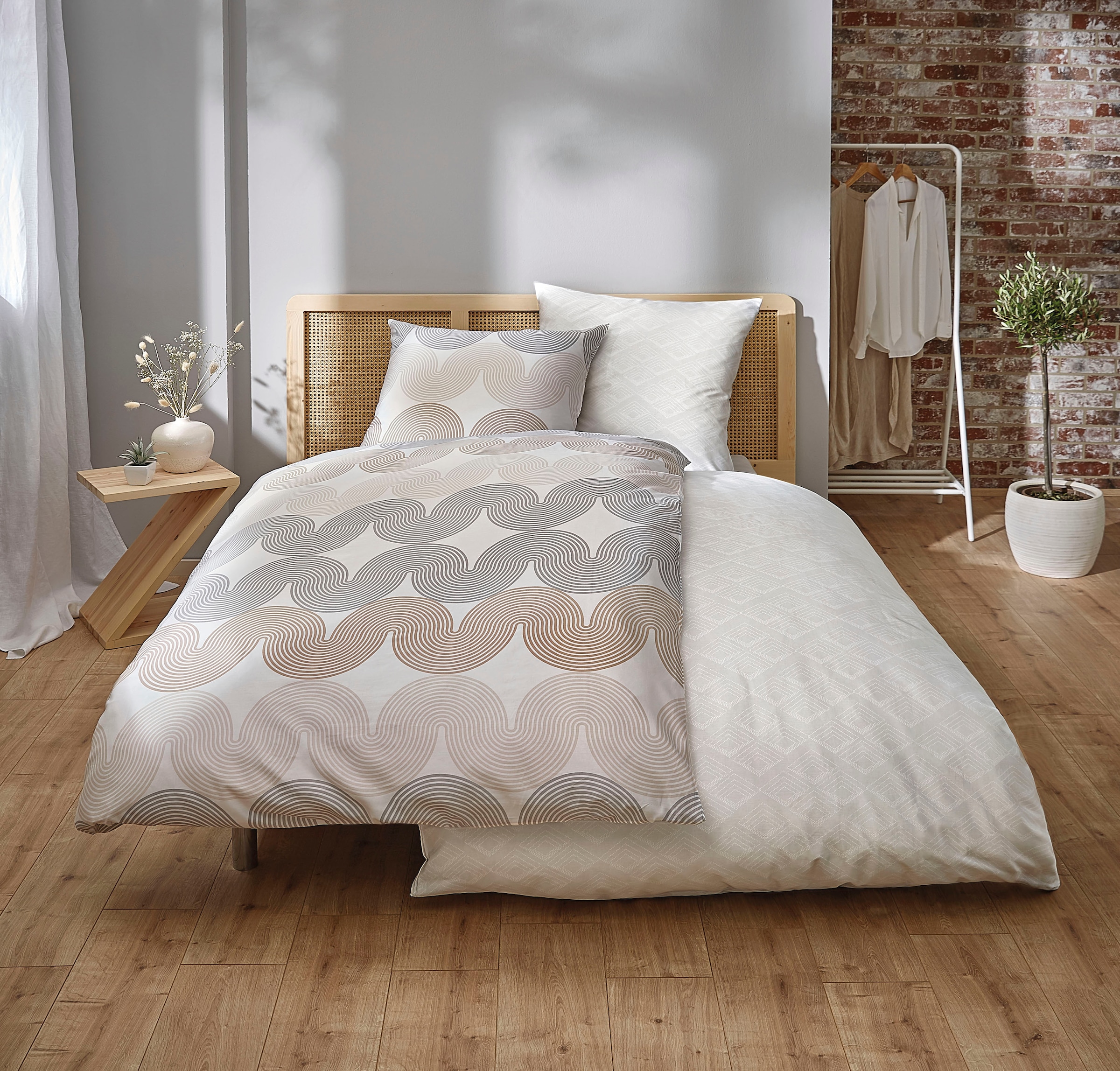 Kleine Wolke Bettwäsche »Cascade«, grafisches Design