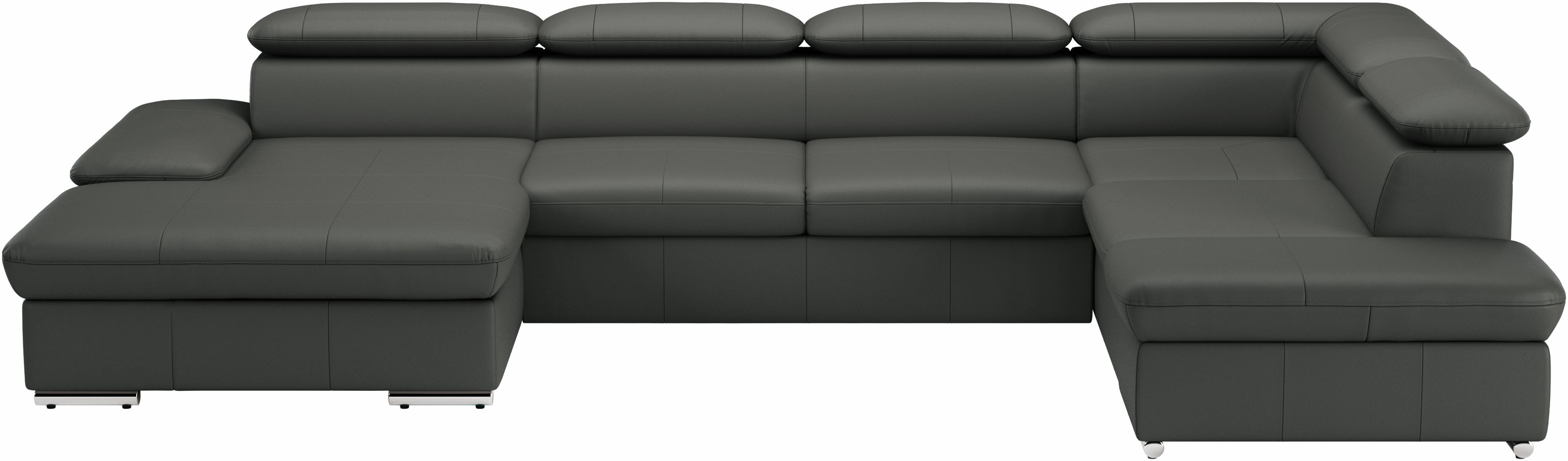 sit&more Wohnlandschaft "Valantine U-Form, B: 349 cm" mit Arm- & Kopfteilverstellung, optional mit Schlaffunktion