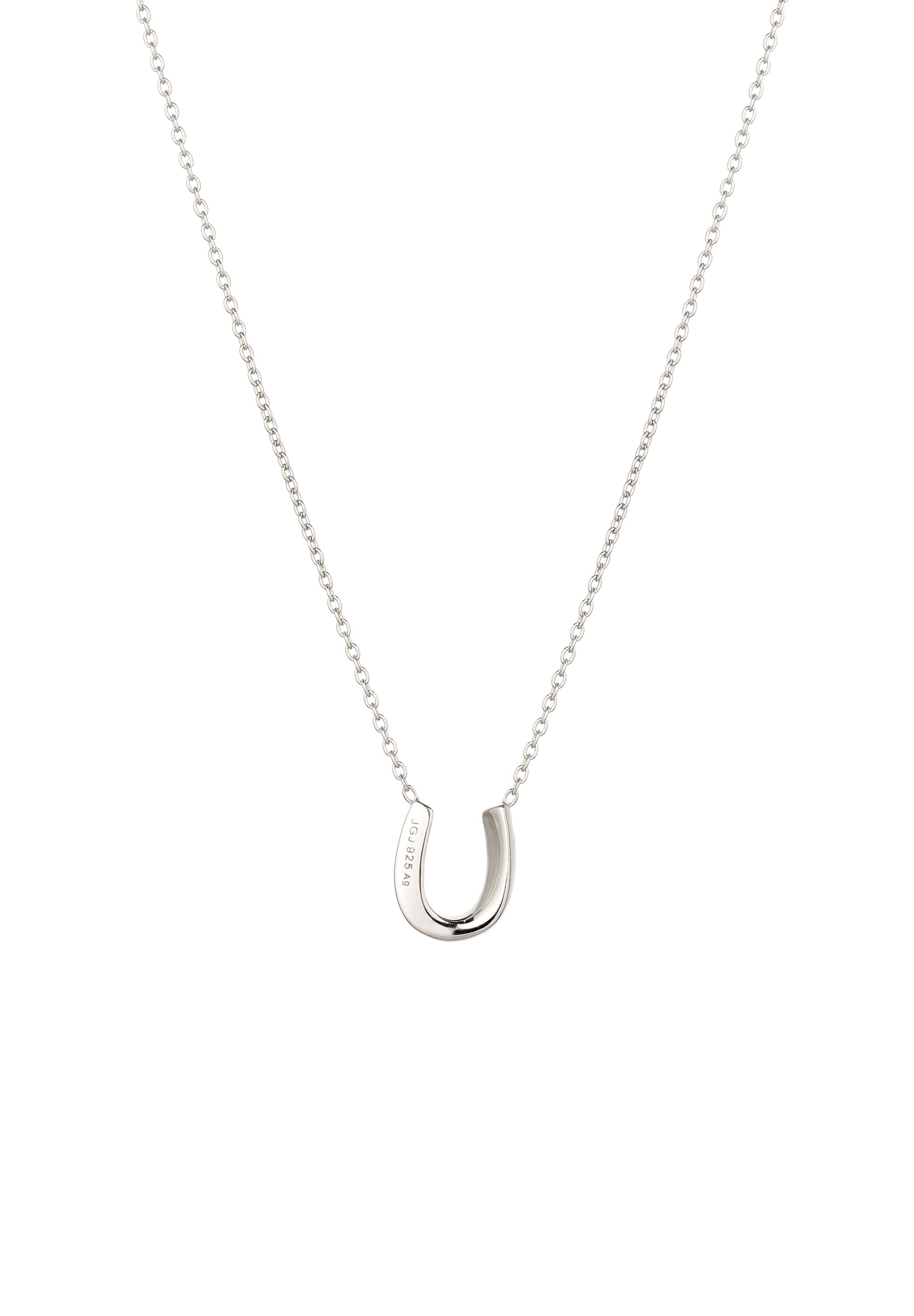 Elli Silberkette »Halskette Hufeisen mit Kristallen von Swarovski(R) 925 Sterling Silber«