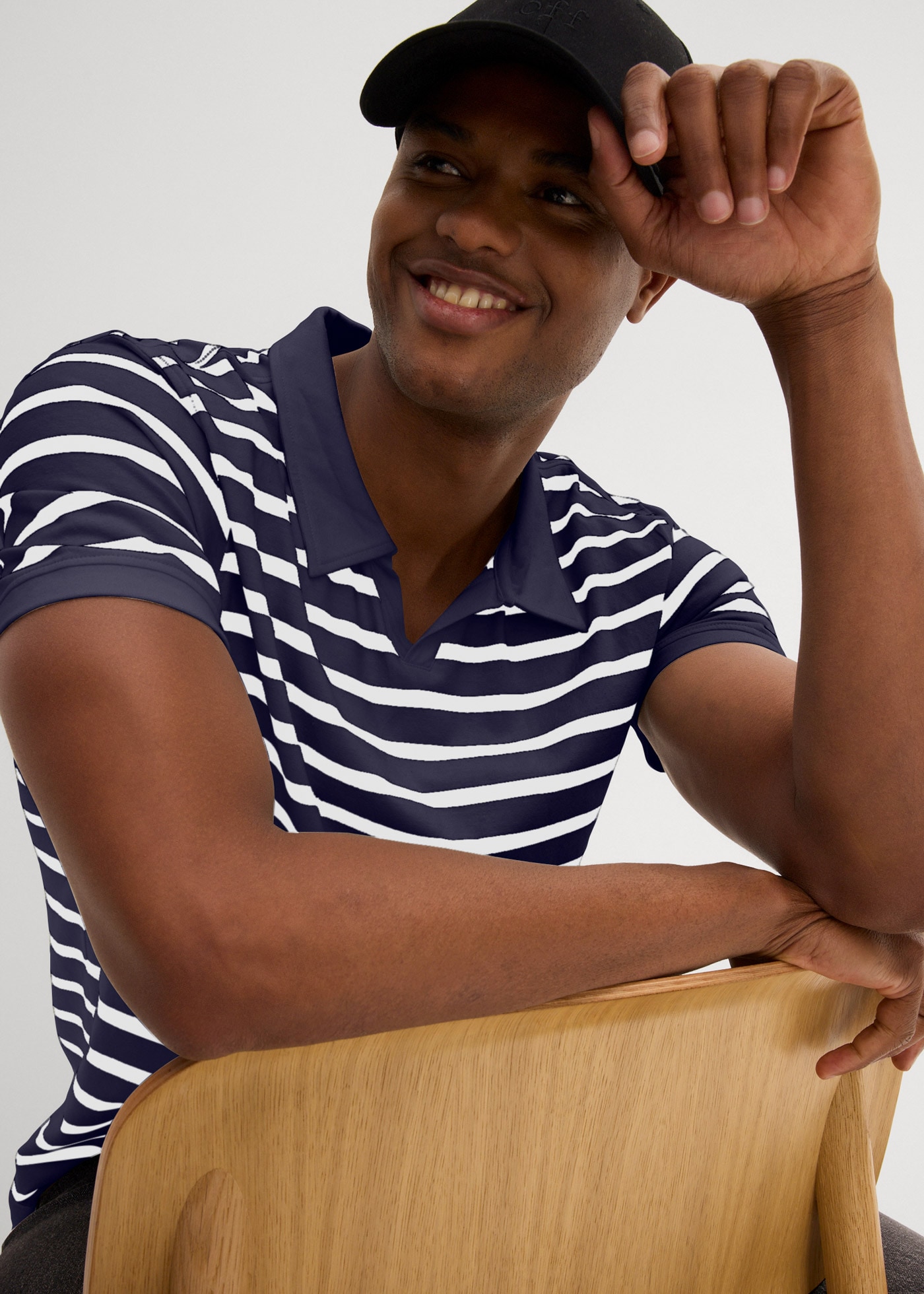 bonprix Poloshirt Poloshirt mit Baumwolle