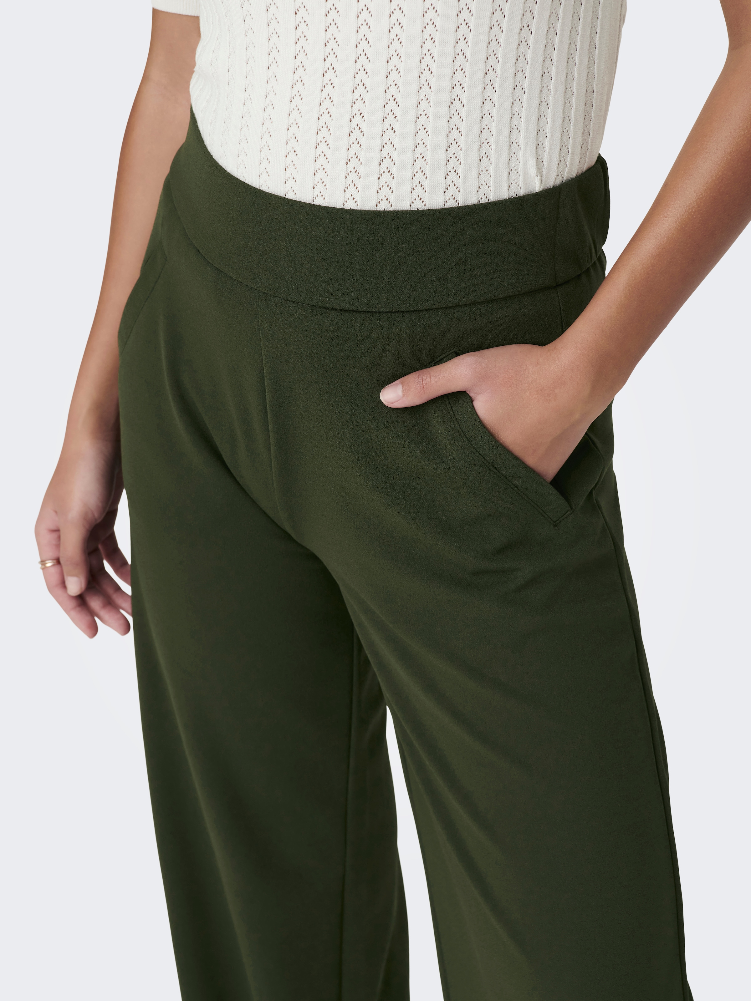 JDY Schlupfhose »JDYLOUISVILLE CATIA WIDE PANT JRS NOOS«, Sommerhose, hinten mit elastischem Bündchen