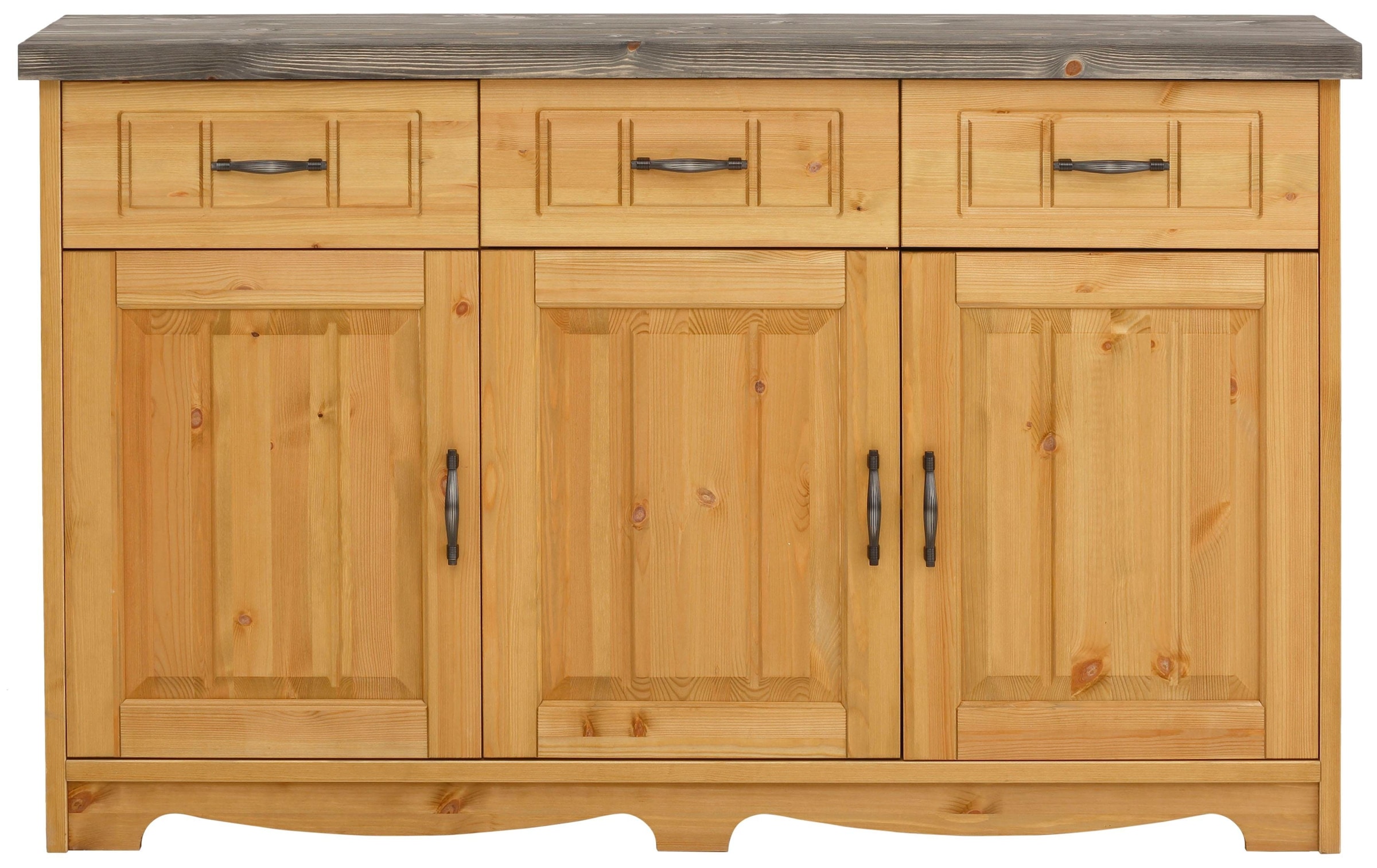Home affaire Sideboard »Trinidad Antique«, Kommode, 148 cm, FSC® zertifiziertes Massivholz
