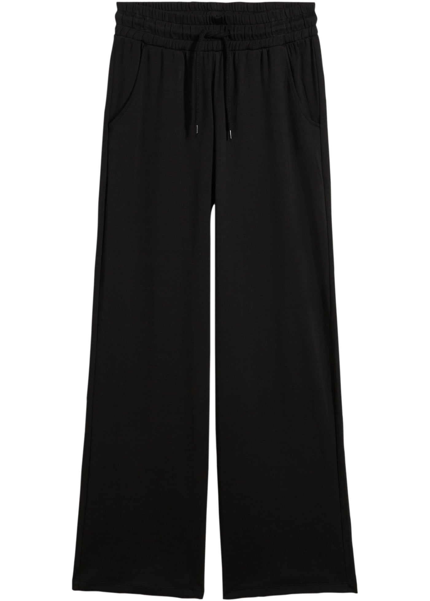 bonprix Jerseyhose  aus Baumwolle, lockere Passform, weites Bein, Casual Stil