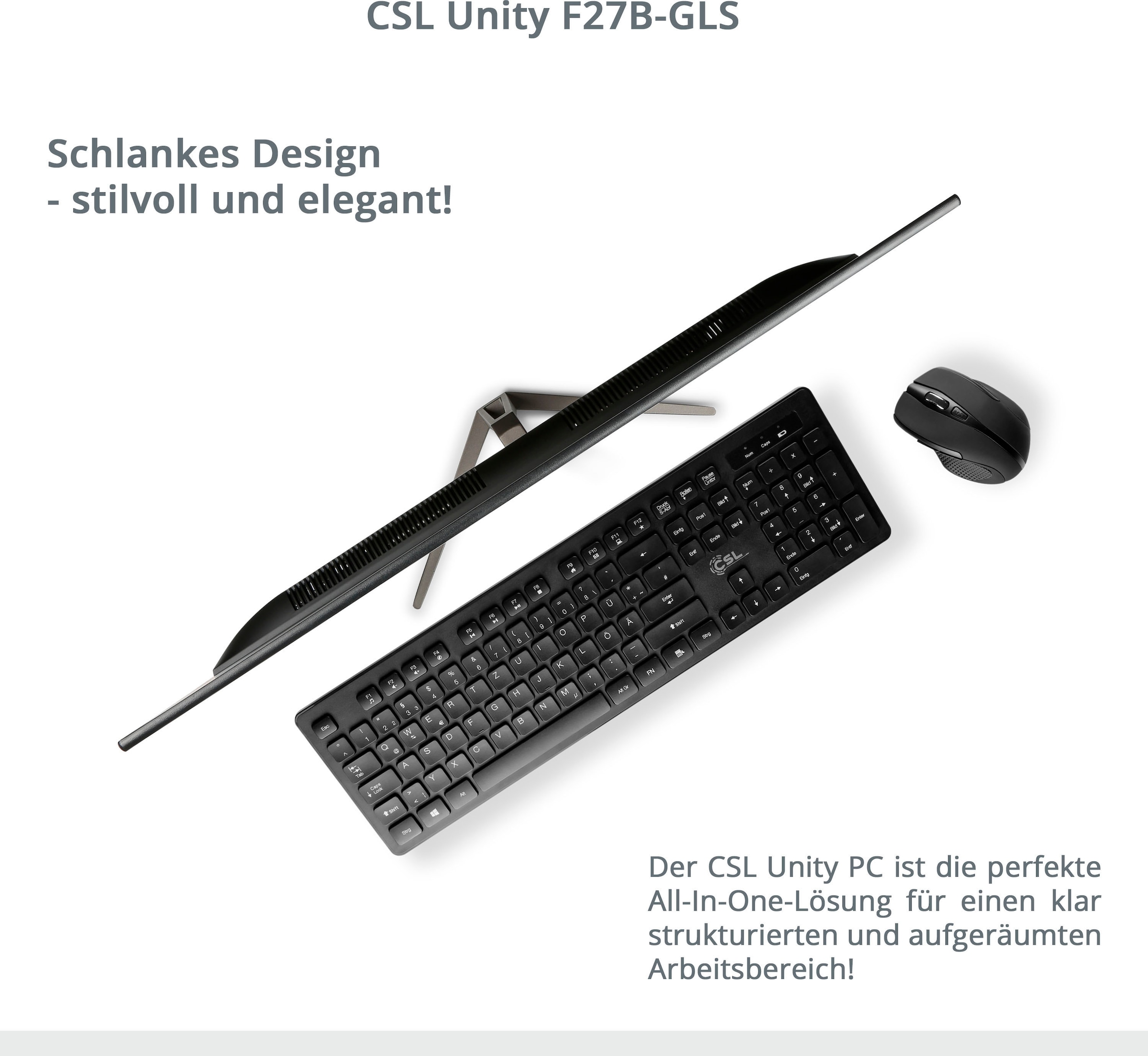 CSL All-in-One PC »Unity F27-GLS mit Windows 10 Pro«