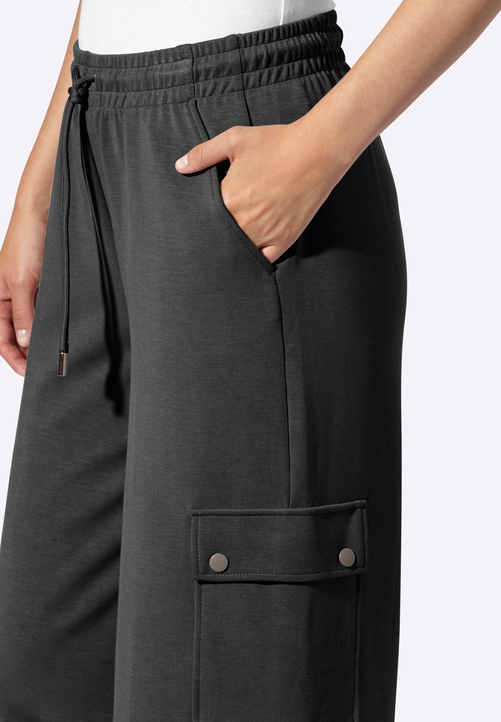 heine Schlupfhose »Jersey-Hose Jerseyhose mit Cargo-Taschen«
