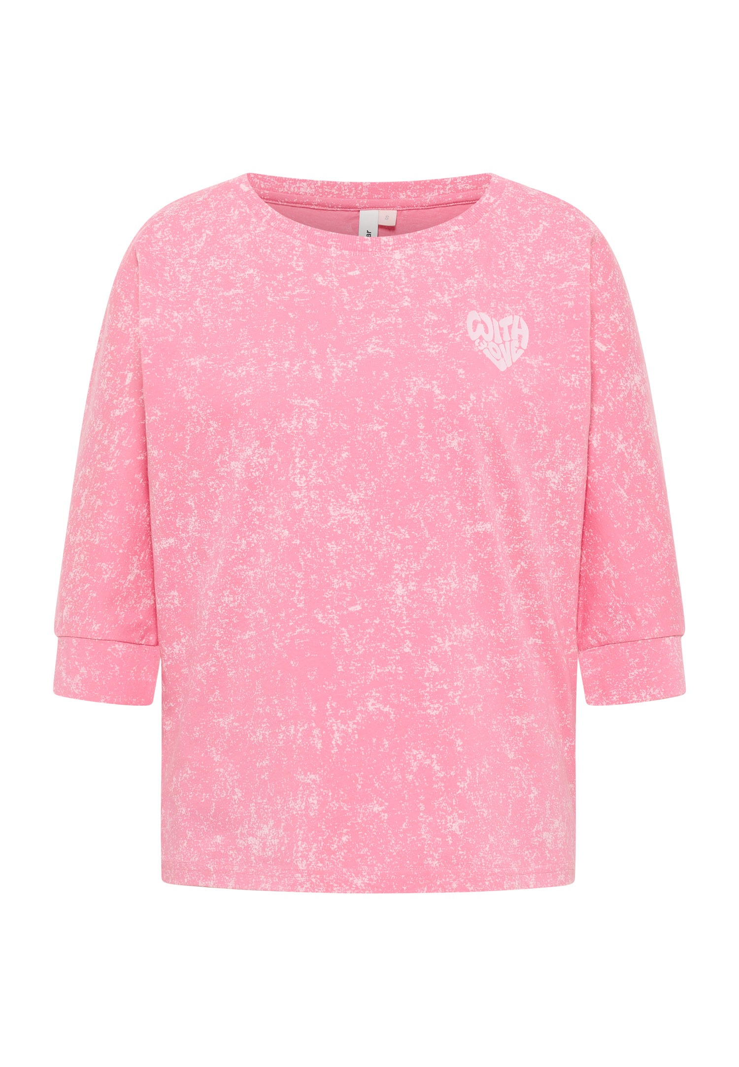 Ragwear 3/4-Arm-Shirt »SHIMONA PRINT« Bequemer Fit mit Herz-Print und ausgewaschener Optik