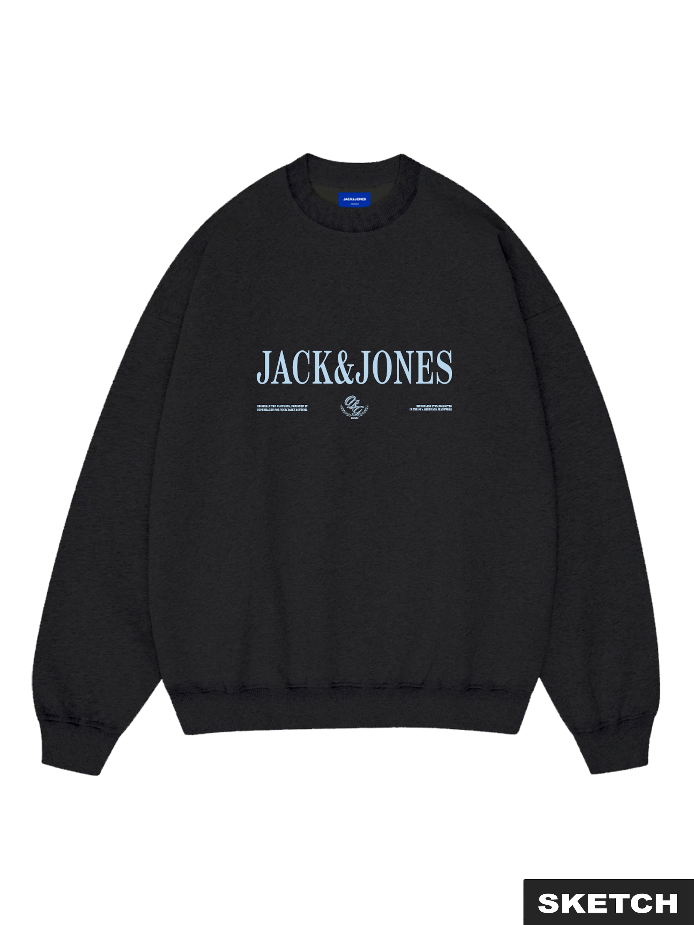 Jack & Jones Sweatshirt »JORFREDERIKSBERG BRANDING SWEAT CN FST«, Baumwollmischung, regular fit
