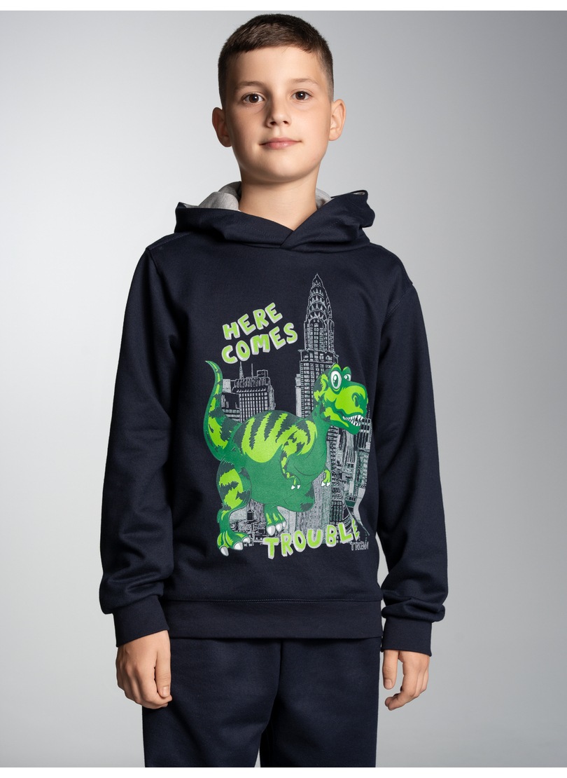 Sweatshirt »TRIGEMA Hoodie mit großem Dino-Printmotiv«