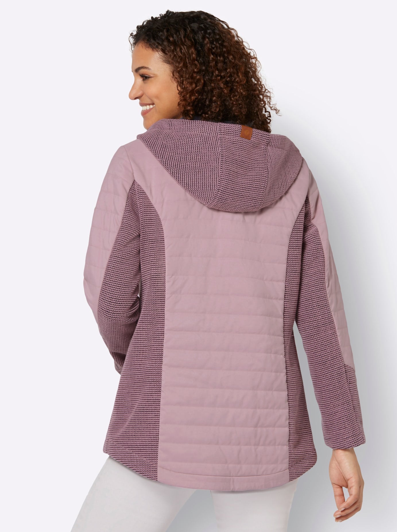 Casual Looks Strickfleecejacke, mit Kapuze