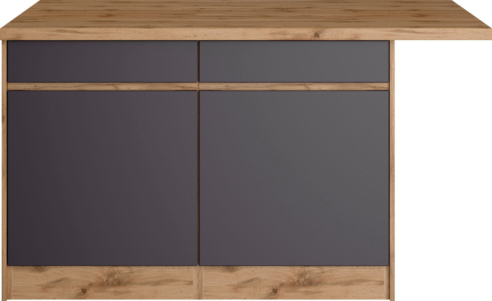 KOCHSTATION Kücheninsel »KS-Riesa«, Breite 153 cm, Tiefe 100 cm, MDF-Fronten