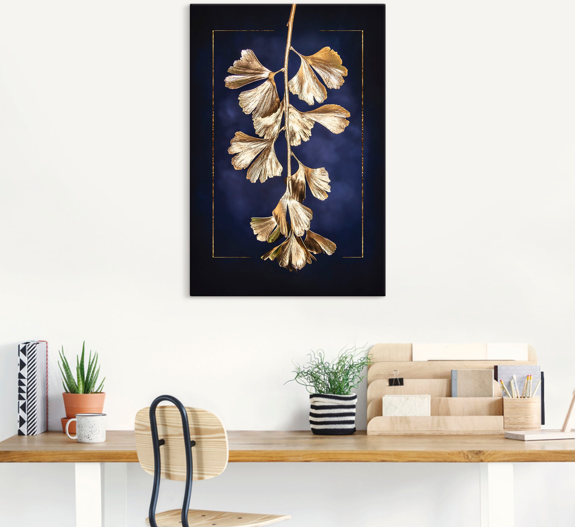 Artland Wandbild »Goldener Gingko« Blätterbilder 1 Stk. tlg. als Leinwandbild, Poster in verschied. Größen