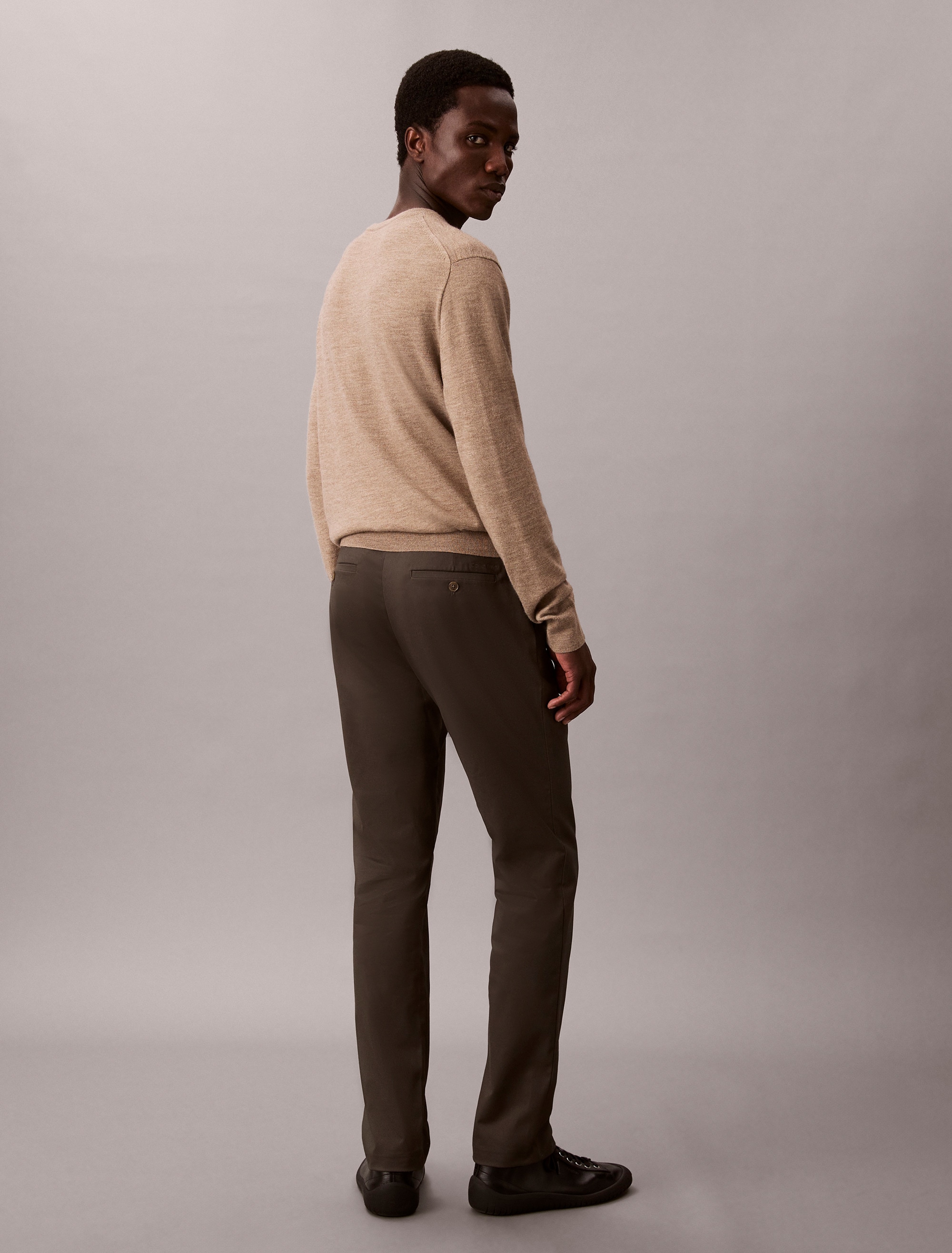 Calvin Klein Chinohose »SLIM SATEEN CHINO TROUSER«, slim fit