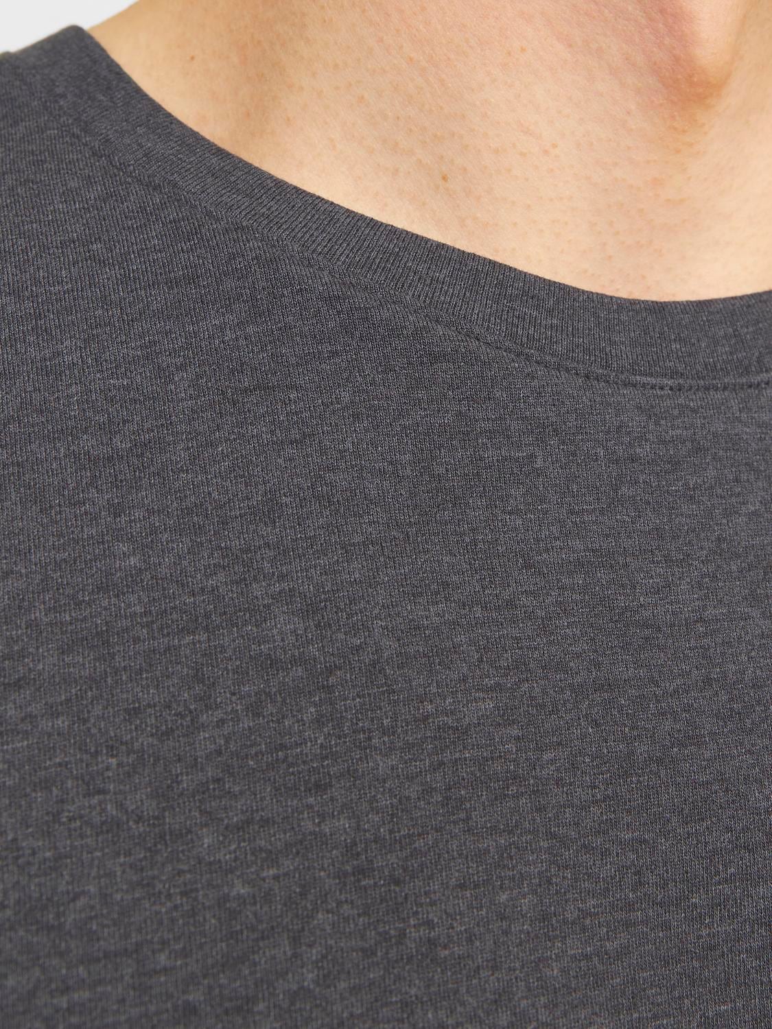 Jack & Jones Rundhalsshirt »JJEORGANIC MELANGE TEE SS O-NECK NOOS«, in Melange Optik