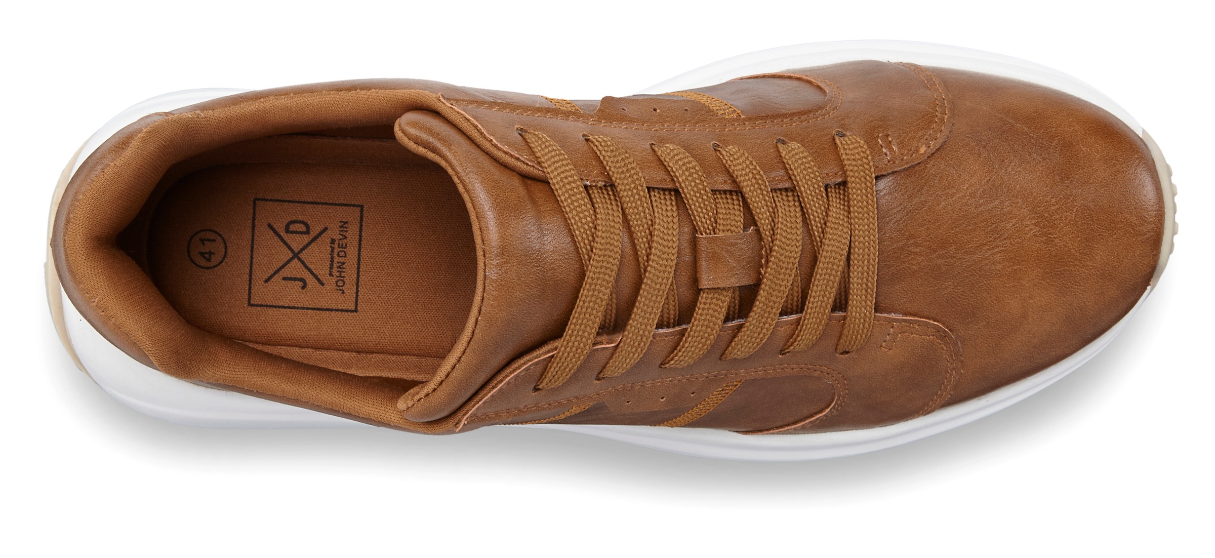 John Devin Sneaker »Schnürschuh, Freizeitschuh, Halbschuh, Turnschuh, Schnürhalbschuh«  mit modischer Sohle VEGAN