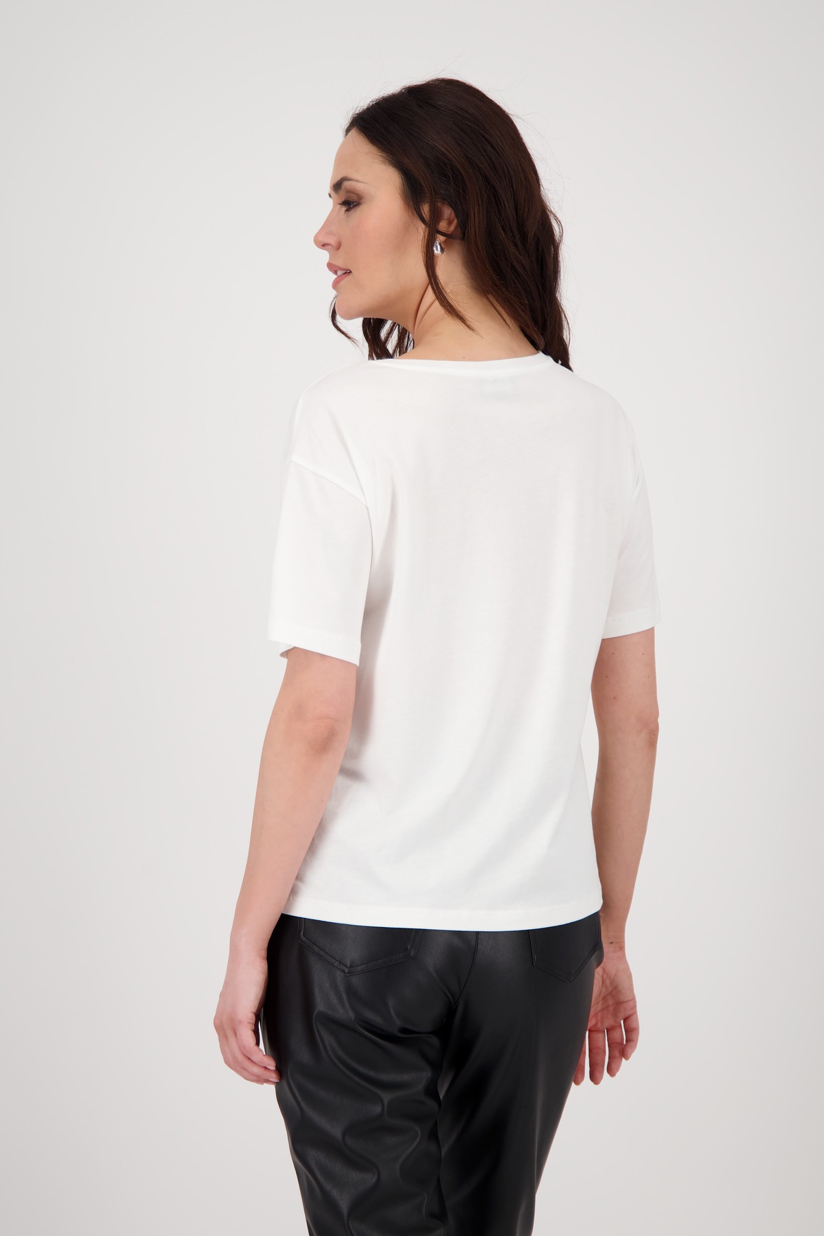 Monari T-Shirt »Shirt Happiness«, Mit Rundhalsausschnitt