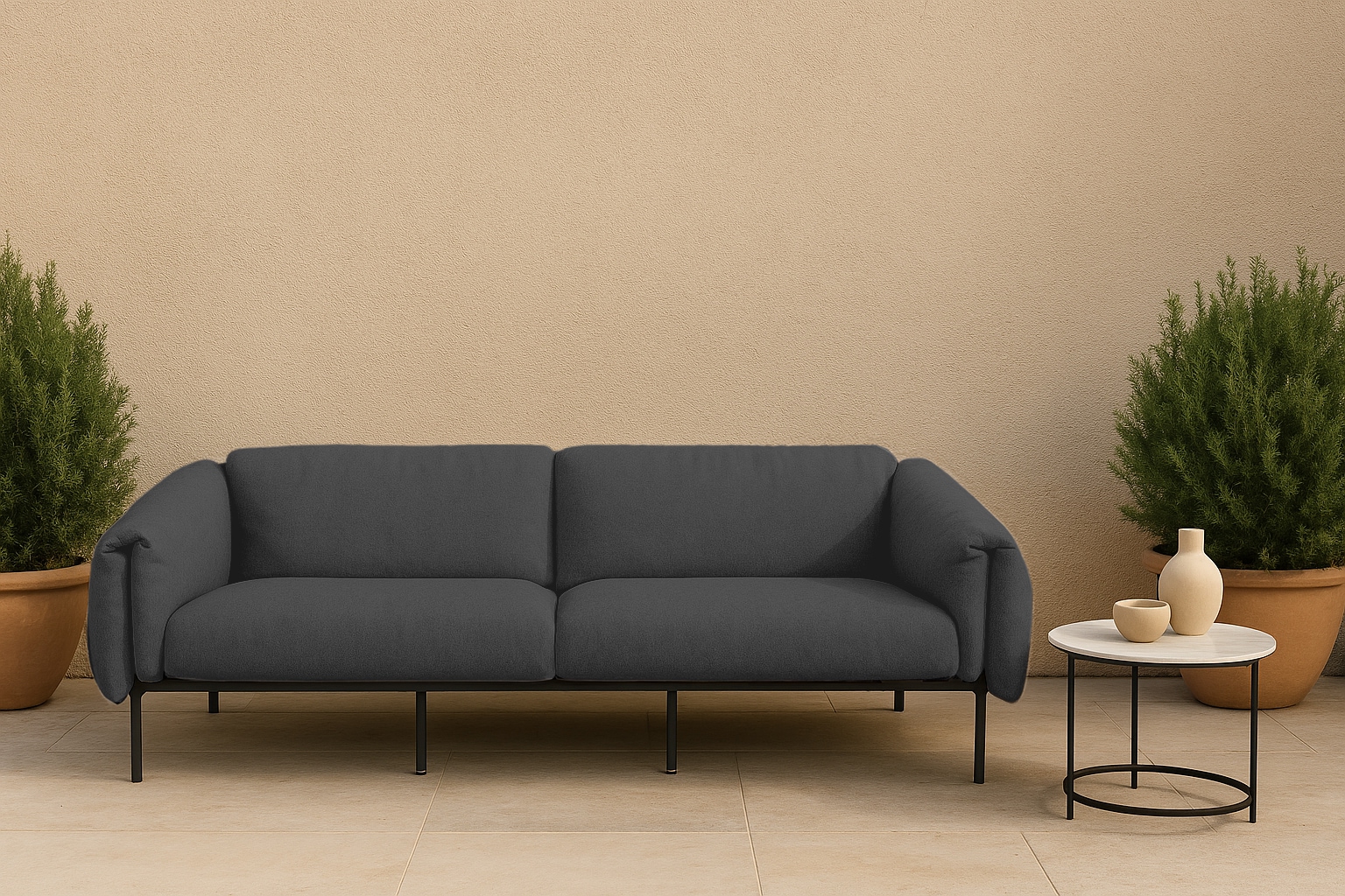 Home affaire 3-Sitzer »Lumi« Outdoor Gartensofa, wetterfeste Materialien, Breite 228 cm