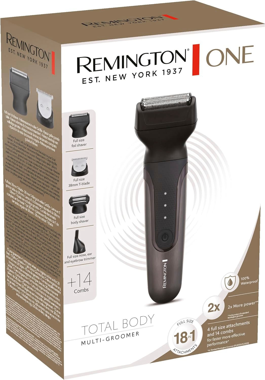 Remington Haar- und Totalbody One 4 18 OTTO bei inkl. »PG780 Aufsteckköpfe/-kämme Aufsätze, Bartschneider jetzt online Multigroomer«
