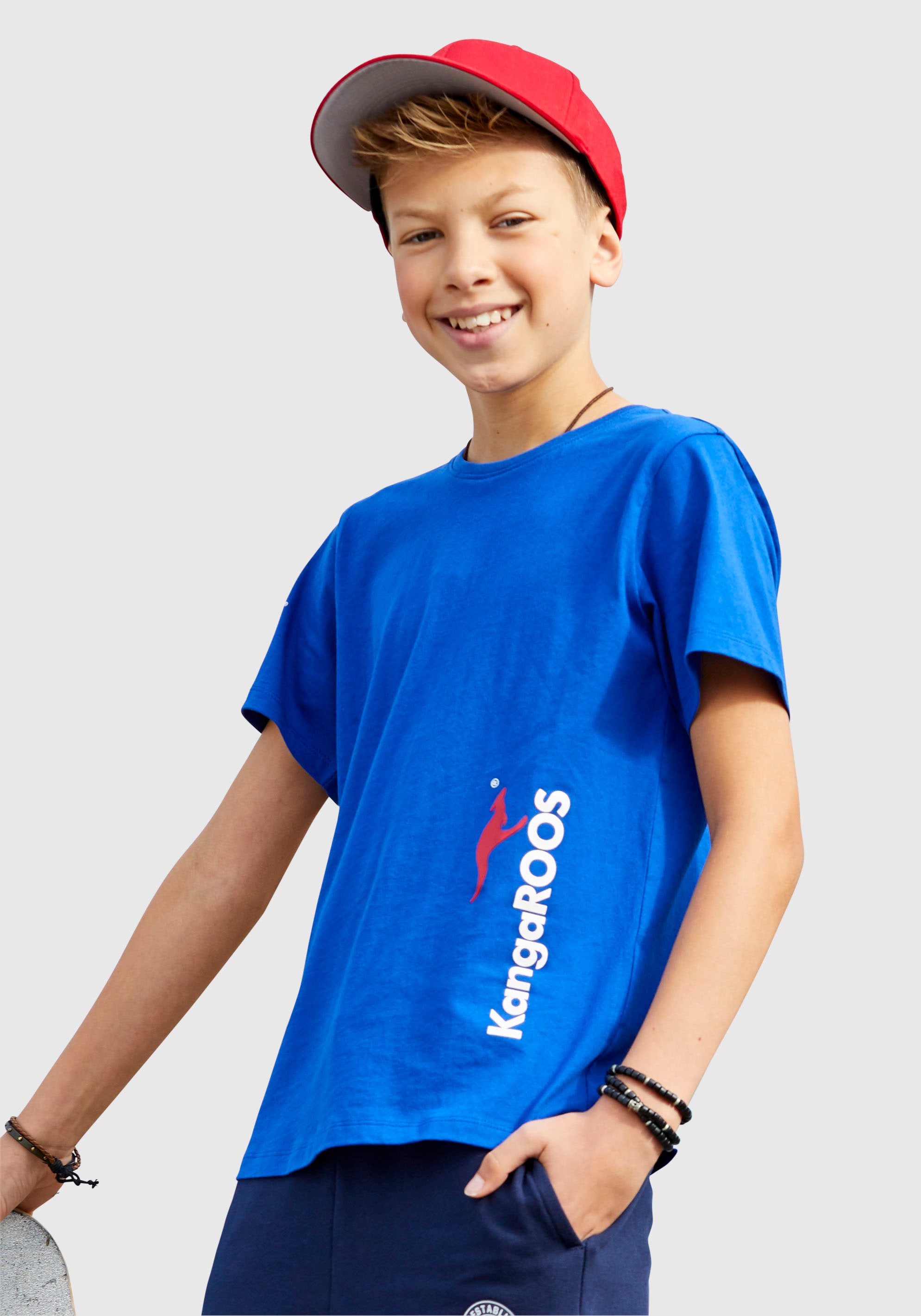 KangaROOS T-Shirt »Basic Logo«, mit seitlichem Logodruck online bei OTTO