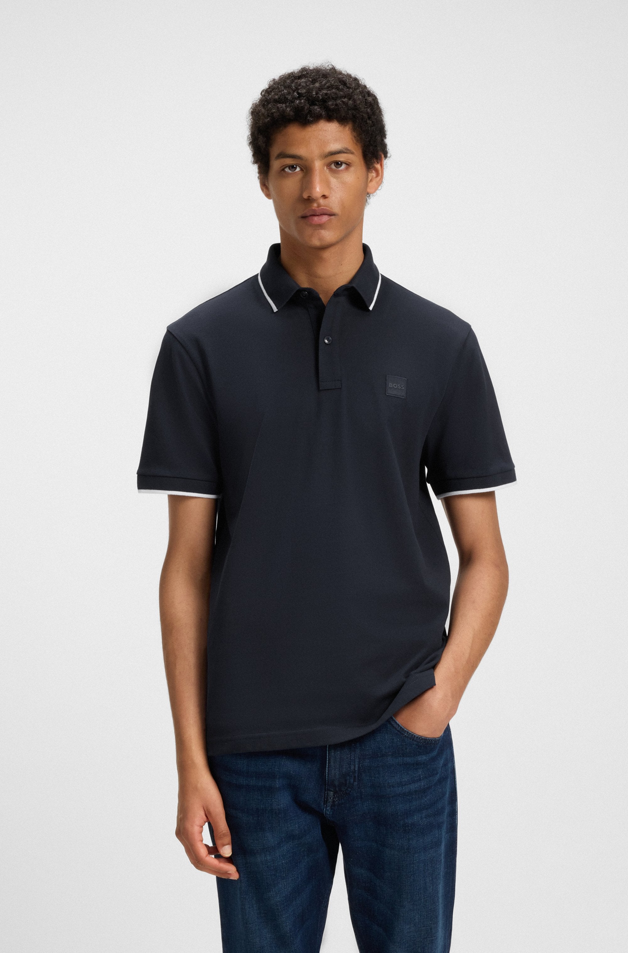 BOSS ORANGE Poloshirt »Passertip«, mit BOSS Logo-Badge