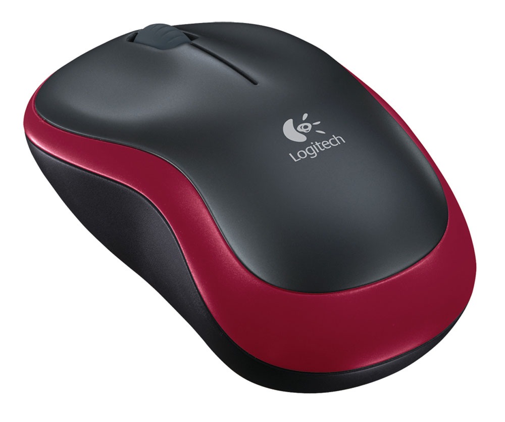 Logitech Maus »M185 - RED - EWR2«, kabellos