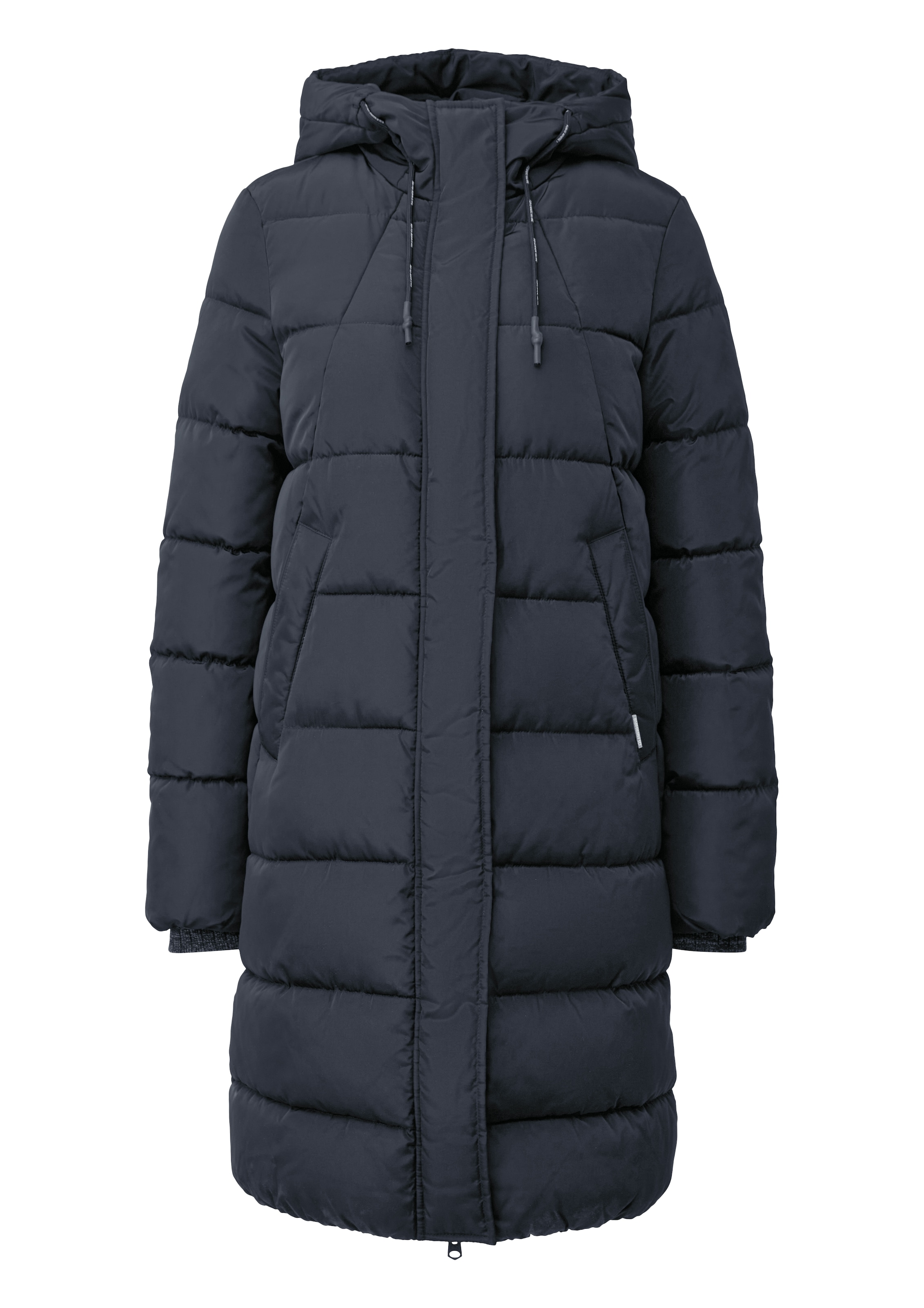 QS Steppjacke mit Kapuze lang, mit Kapuze
