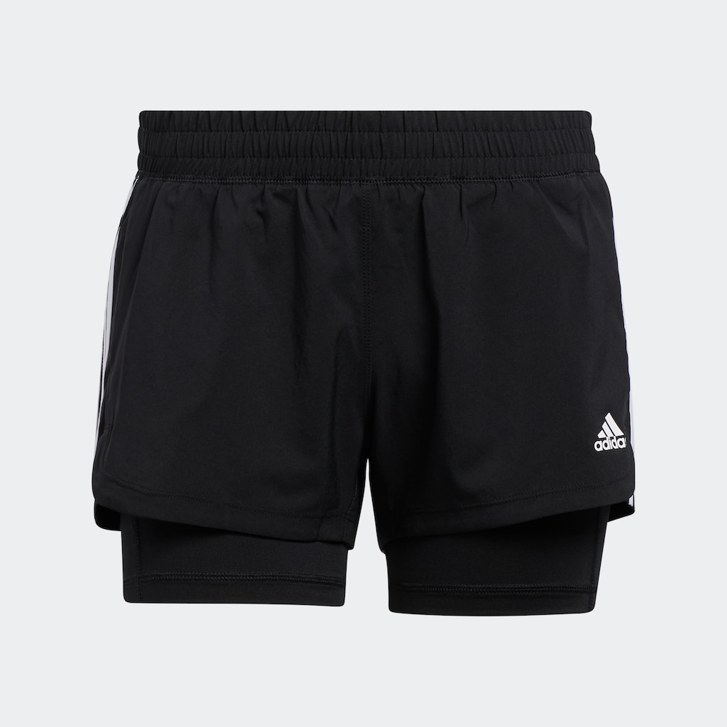 adidas Performance Shorts »PACER 3-STREIFEN WOVEN TWO-IN-ONE«