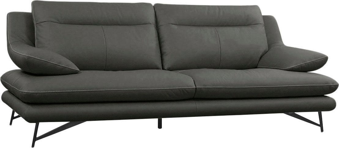 CALIA ITALIA 3-Sitzer »Cezanne, italienisches Design trifft erstklassigen Sitzkomfort, Leder«, Edles Designsofa in besonders langlebigen & pflegeleichten Lederarten