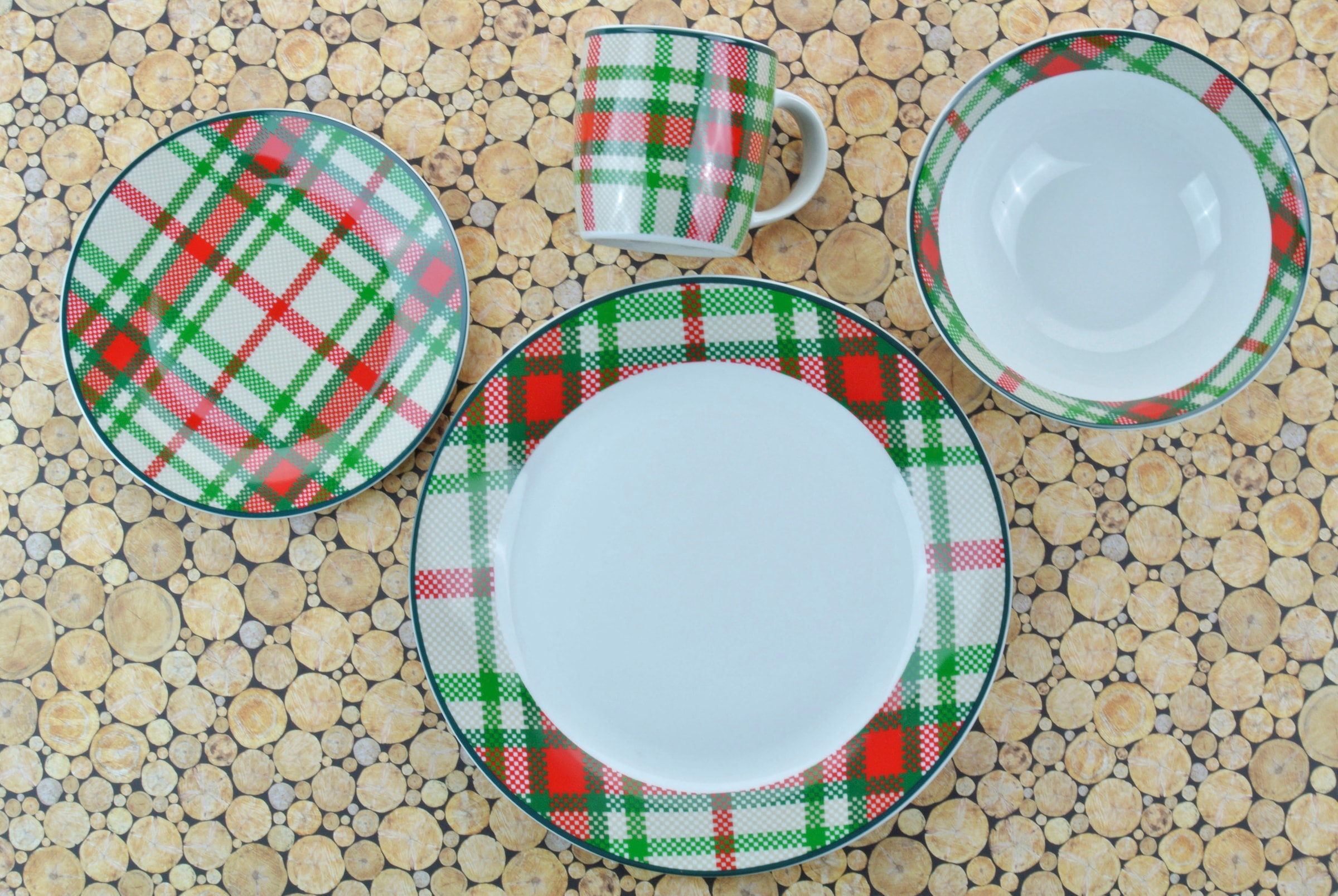 Retsch Arzberg Kombiservice »Highland Green« traditionelles Schotten-Karo in frischen Farben