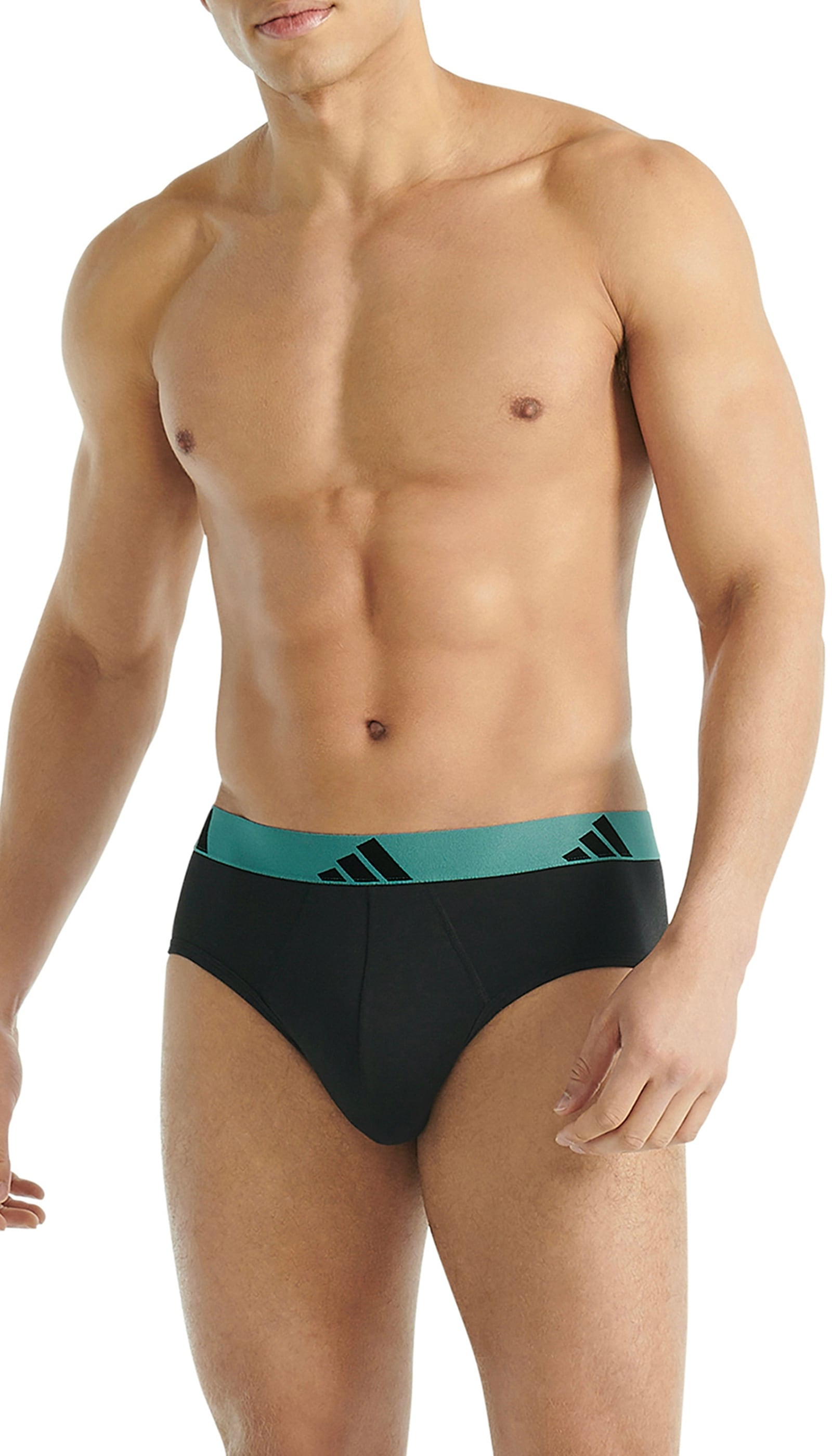 adidas Sportswear Slip »Active Flex Cotton« 3er Pack,  elastisch, Logo-Bund, scheuerfreies Tragegefühl, ohne Eingriff